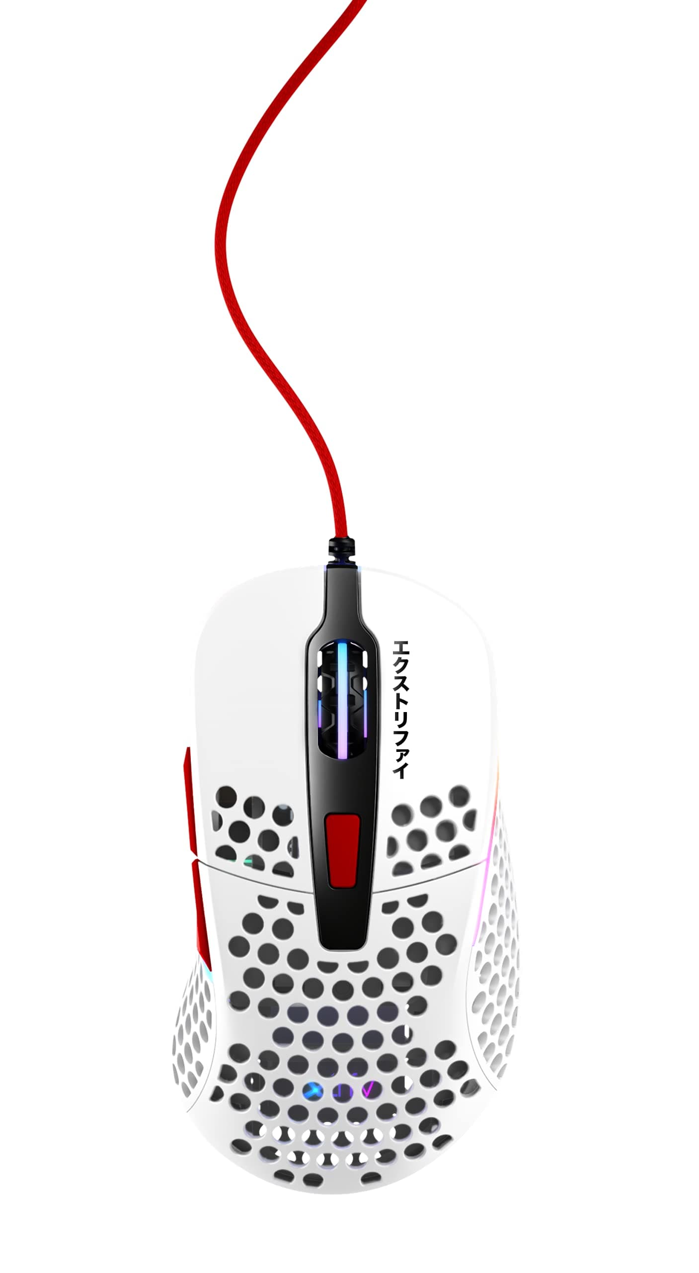 XTRFY , XG-M4-RGB-TOKYO Tokyo Ultra-Light Gaming Mouse (Limited Edition), Pixart 3389 Sensor, Xtrfy EZcord® Pro, Glossy White - White/Black/Red