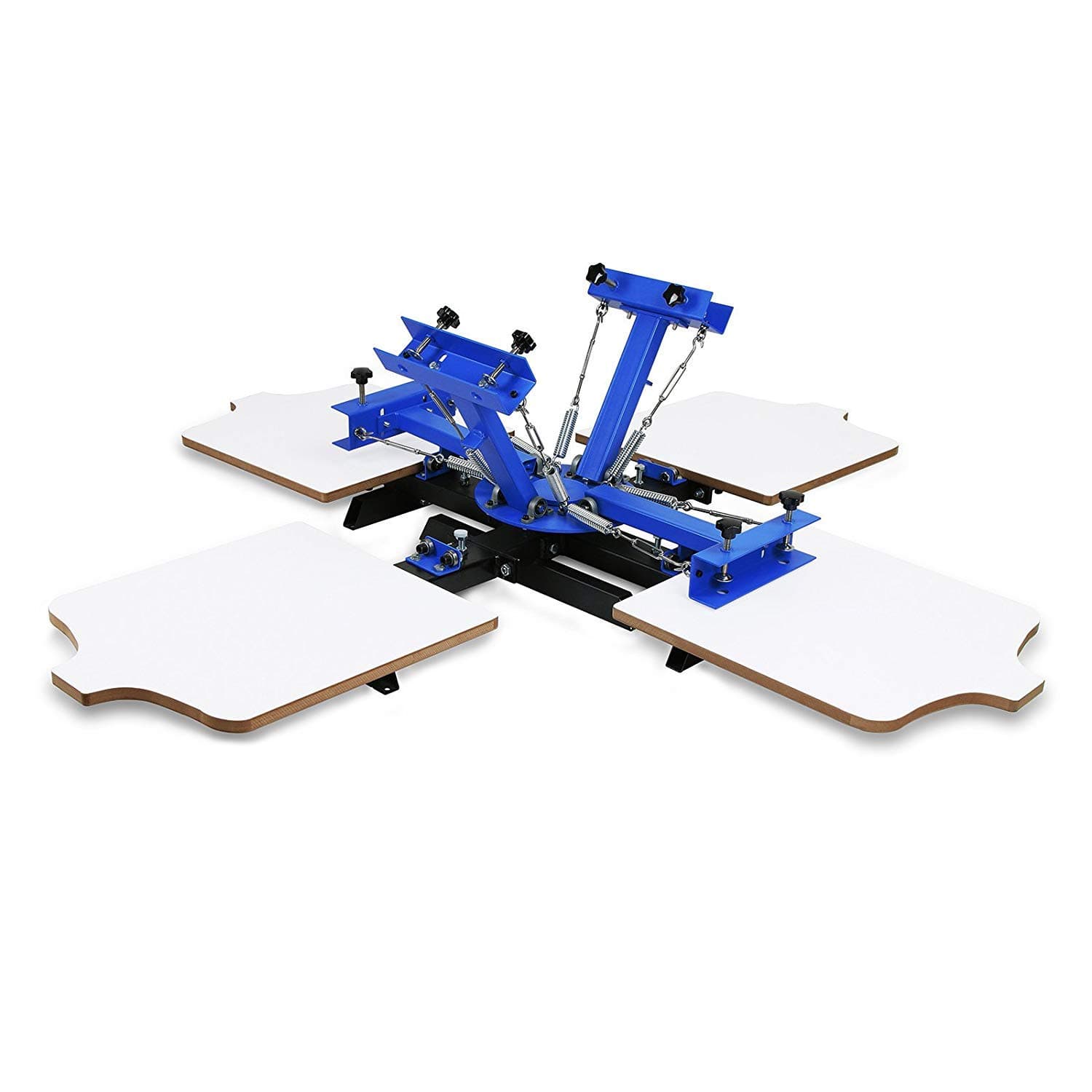 VEVOR Screen Printing Machine 4 Color 4 Station Silk Screen Printing Machine 17.7x21.7Inch Screen Printing Press for T-Shirt DIY Printing Removable...