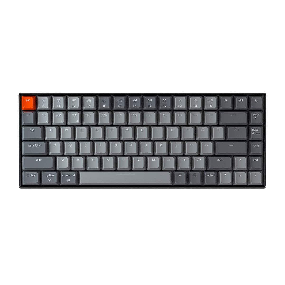 Keychron K2 75% Layout Bluetooth Wireless Mechanical Keyboard with Gateron G Pro Brown Switch/White LED Backlit/USB C/Anti Ghosting/N-Key Rollover,...