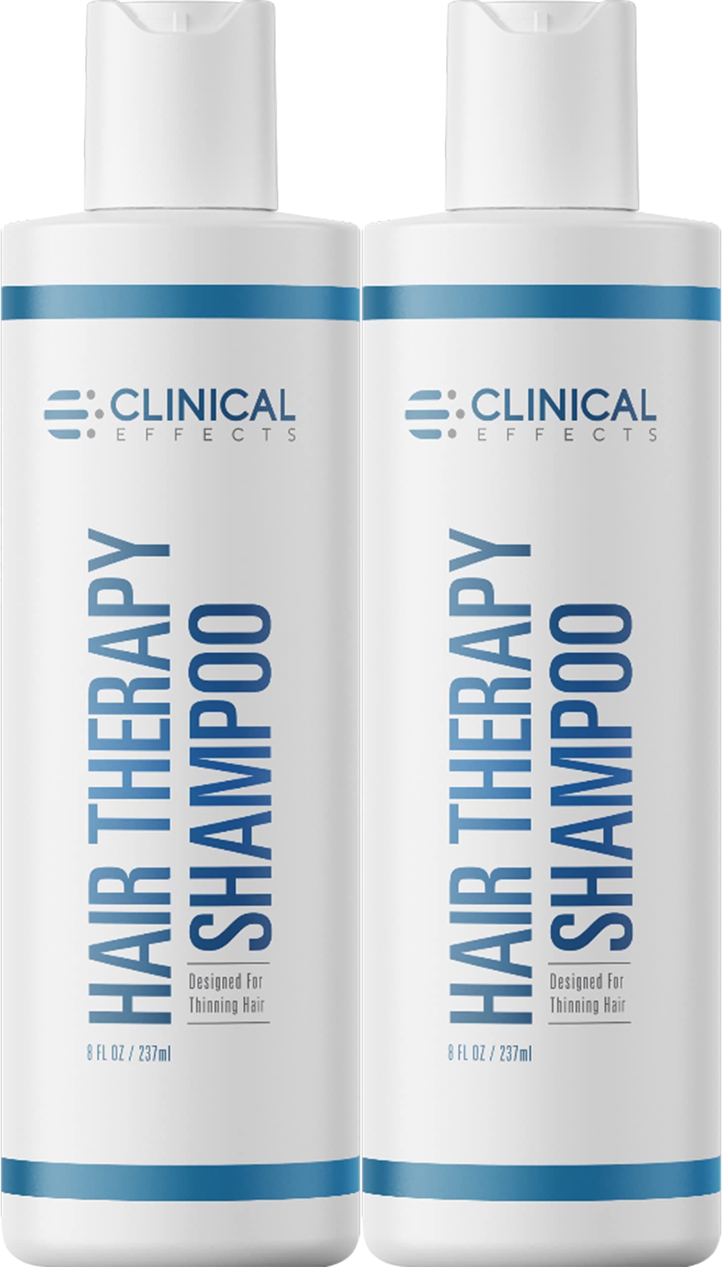 Clinical Effects Hair Therapy Shampoo – Hair Growth Shampoo – 8 Fl Oz – 2 Bottles – DHT Blocking with Biotin, AnaGain and Baicapil – Hair Care and ...
