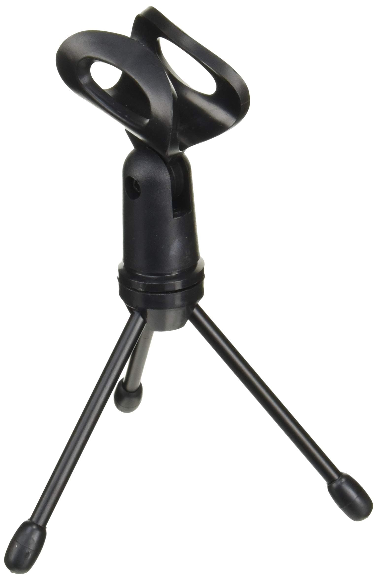 Gator Frameworks Mini Tripod Desktop Microphone Stand with Clip for Wired Mics and Collapsible Legs (GFW-MIC-0250)