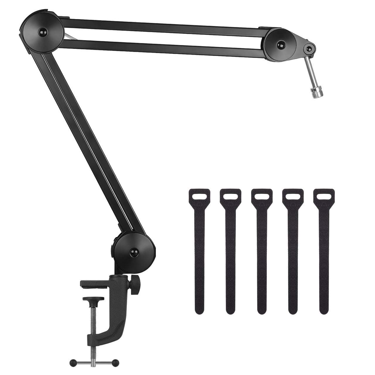 InnoGear Microphone Arm Stand, Heavy Duty Mic Arm Microphone Stand Suspension Scissor Boom Stands with Mic Clip and Cable Ties for Blue Yeti Snowba...