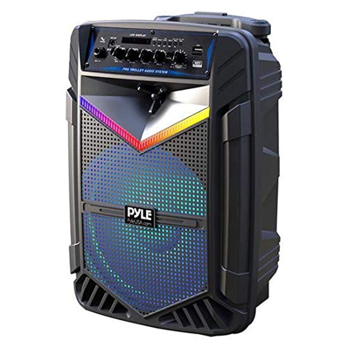 Portable Bluetooth PA Speaker System - 1200W Rechargeable Outdoor Bluetooth Speaker Portable PA System w/ 15” Subwoofer 1” Tweeter, Recording Funct...
