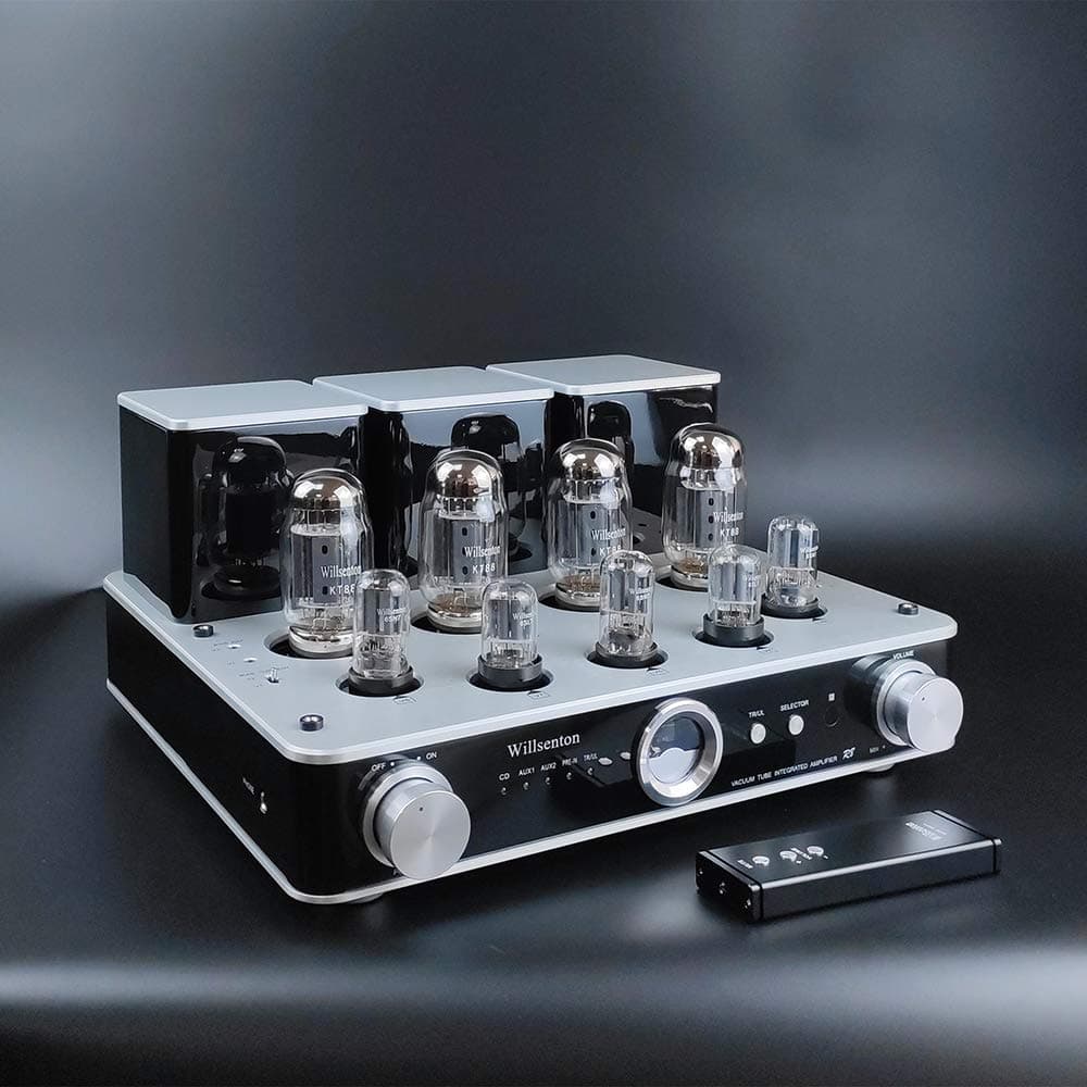 Willsenton R8 KT88/EL34 x4 Tube Integrated AMP Power Amplifier Headphone (Silver)