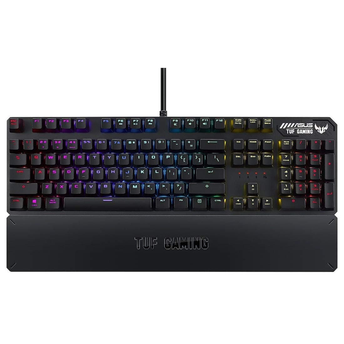 ASUS Mechanical PC Gaming Keyboard for PC - TUF K3 | Programmable Onboard Memory | Dedicated Media Controls, Aura Sync RGB Lighting | Detachable Ma...