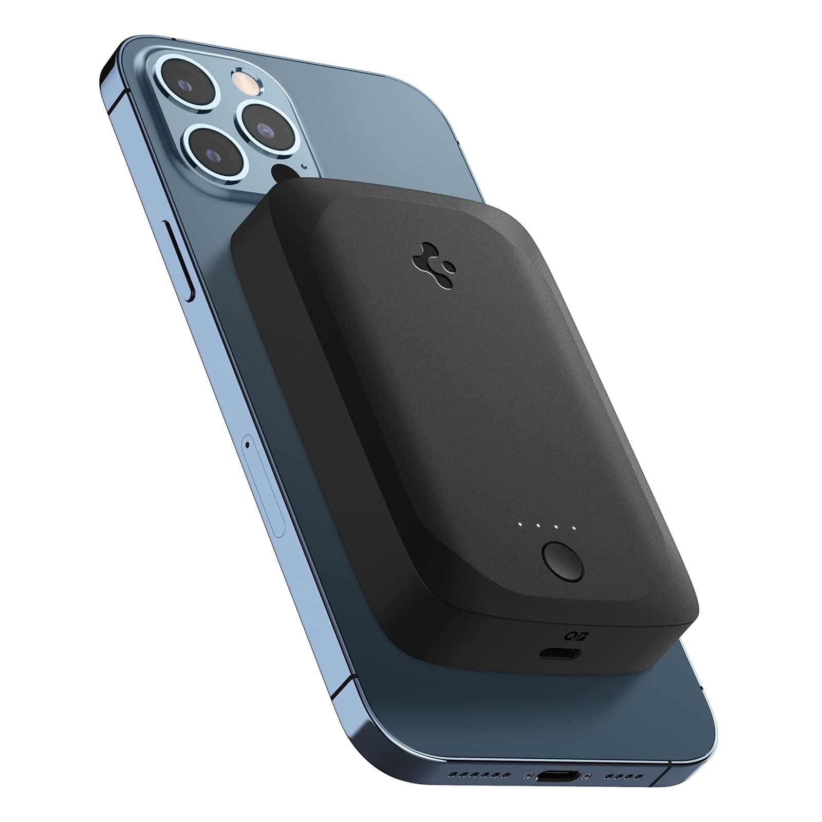 Spigen ArcHybrid Mag for Magnetic Battery Pack, 5000mAh Magnetic Charging Power Bank, Fast Wireless Charge Portable Charger for iPhone 12 Pro Max 1...