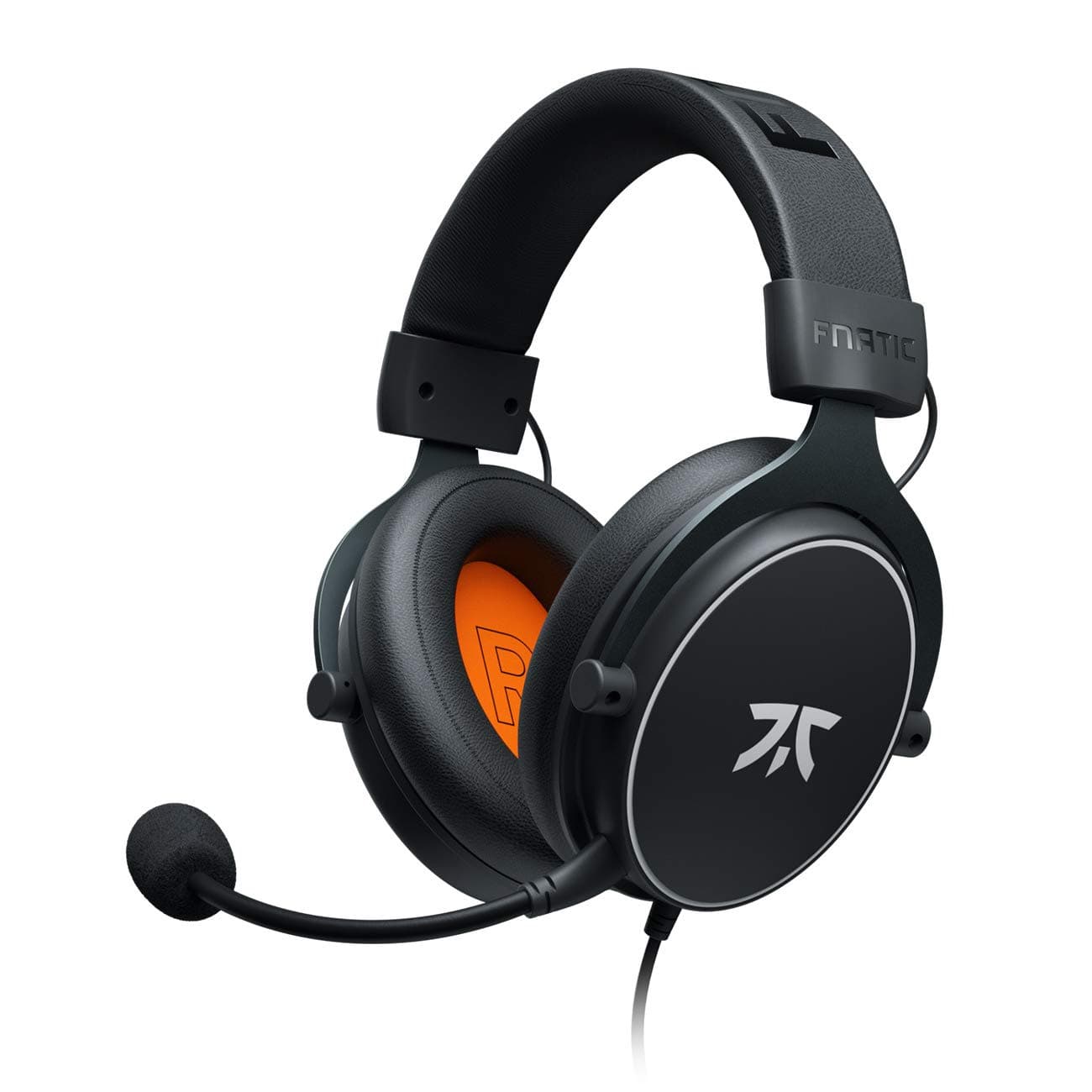 Fnatic React Gaming Headset for Esports with 53mm Drivers, Metal Frame, Precise Stereo Sound, Broadcaster Detachable Microphone, 3.5mm Jack [PC, PS...