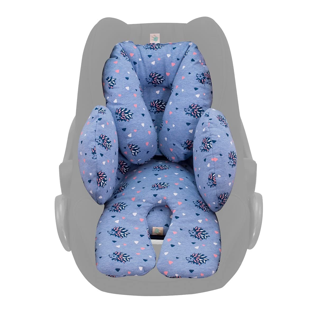 JANABEBE Reducer Cushion Infant Head & Baby Body Support Antiallergic 100% Cotton (Head, Body and Back Support, Spike) 3 Parts