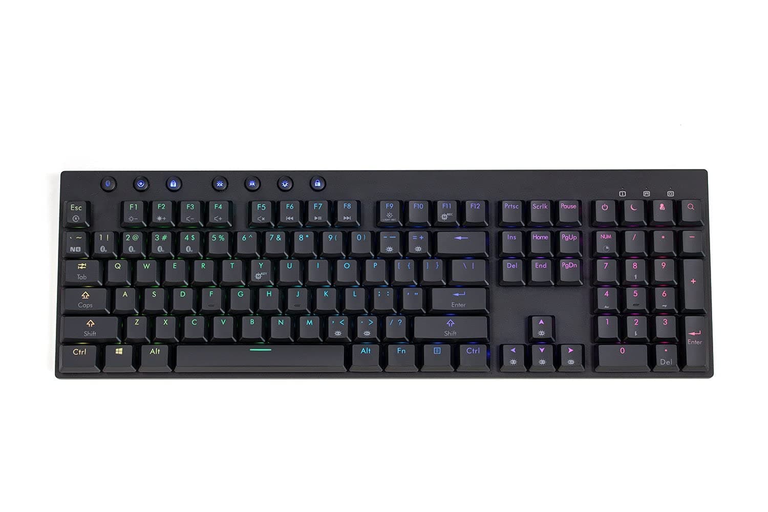 Hexgears Venture Mechanical Keyboard Black Low Profile Keycaps (Choc Brown Switches, Black Keycaps)