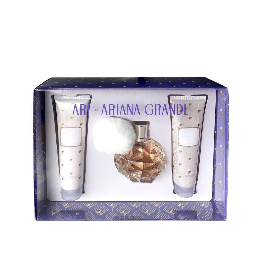 ARI by ARIANA GRANDE 3 PIECE GIFT SET - 3.4 OZ EAU DE PARFUM SPRAY 3.4 OZ BODY LOTION 3.4 OZ BATH AND SHOWER GEL WOMEN