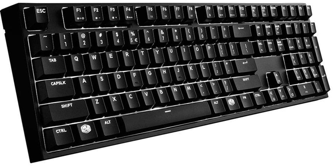 Cooler Master MasterKeys Pro L White LED Mechanical Gaming Keyboard, Cherry MX Brown, Full Size (Large)
