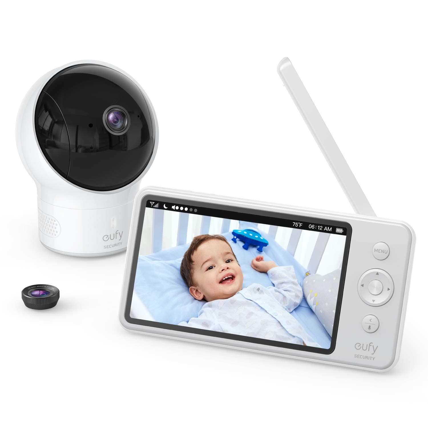 Video Baby Monitor, eufy Baby, Video Baby Monitor with Camera and Audio, 720p HD Resolution, Night Vision, 5" Display, 110° Wide-Angle Lens Inc...