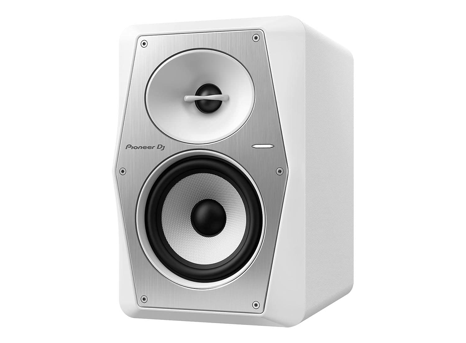 Pioneer DJ VM-50-W - 60W Powered Studio Monitor with 5.25" Cone Woofer, 1" Dome Tweeter, and Low/High EQ Controls - White