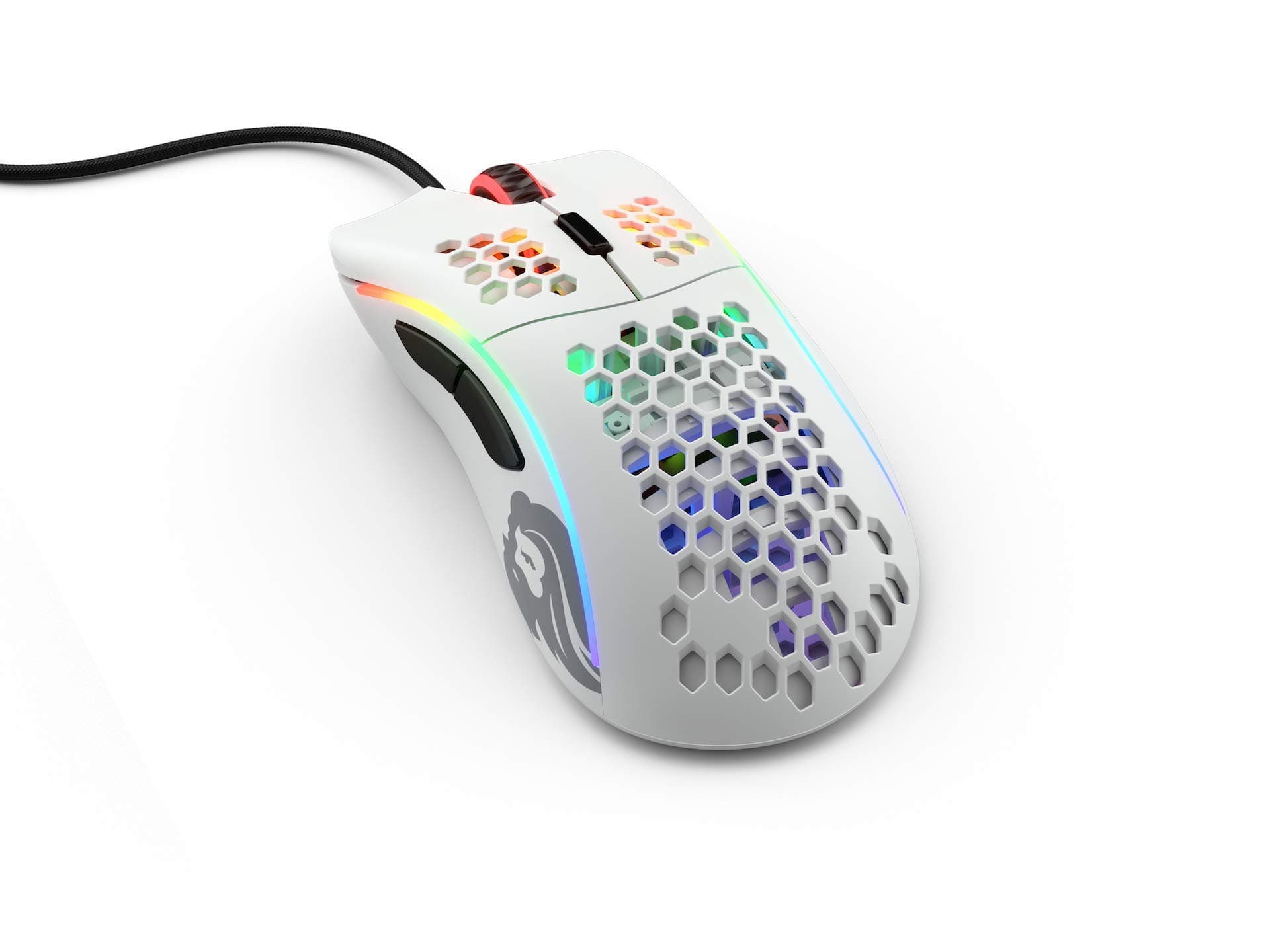 Glorious Model D Gaming Mouse - Ultra-Light Weight Honeycomb, RGB, 69g (Glossy, White)