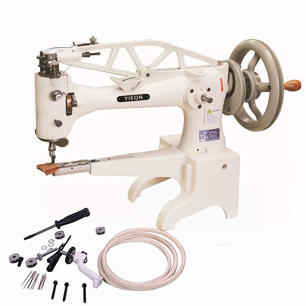 YEQIN Leather Patcher Industrial Sewing Machine Shoe Repair Boot Patch Single Needle Hand Crank DIY Head Only #2972B