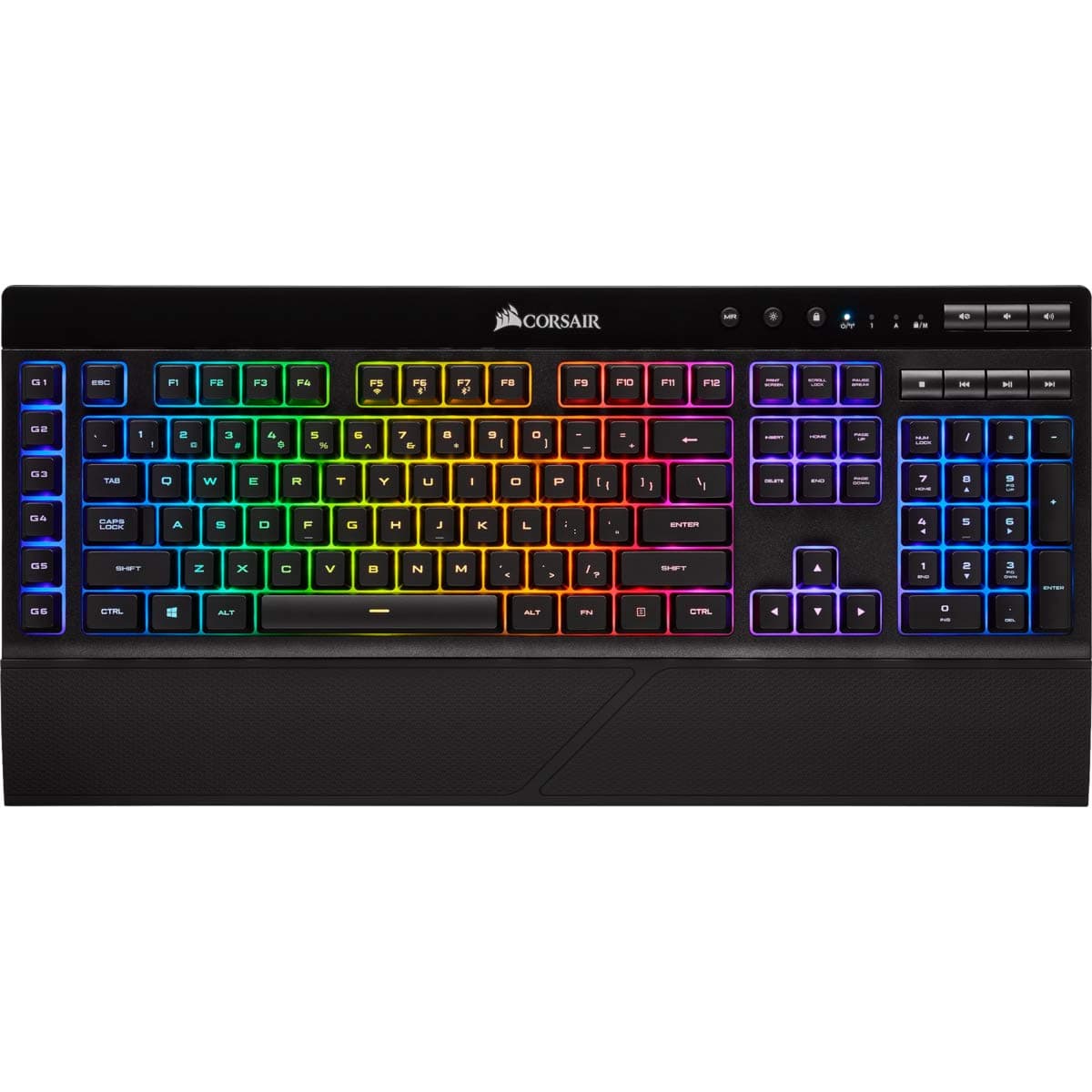 CORSAIR K57 RGB Wireless Gaming Keyboard - 1ms response time with Slipstream Wireless - Connect with USB dongle, Bluetooth or wired - Individually ...