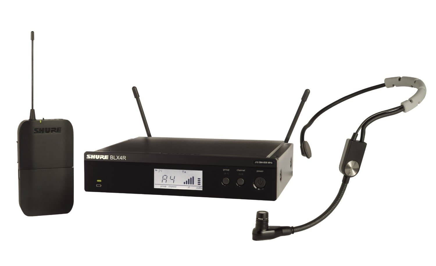 Shure BLX14R/SM35 Rack Mount Wireless Microphone System with Bodypack and SM35 Headworn Mic