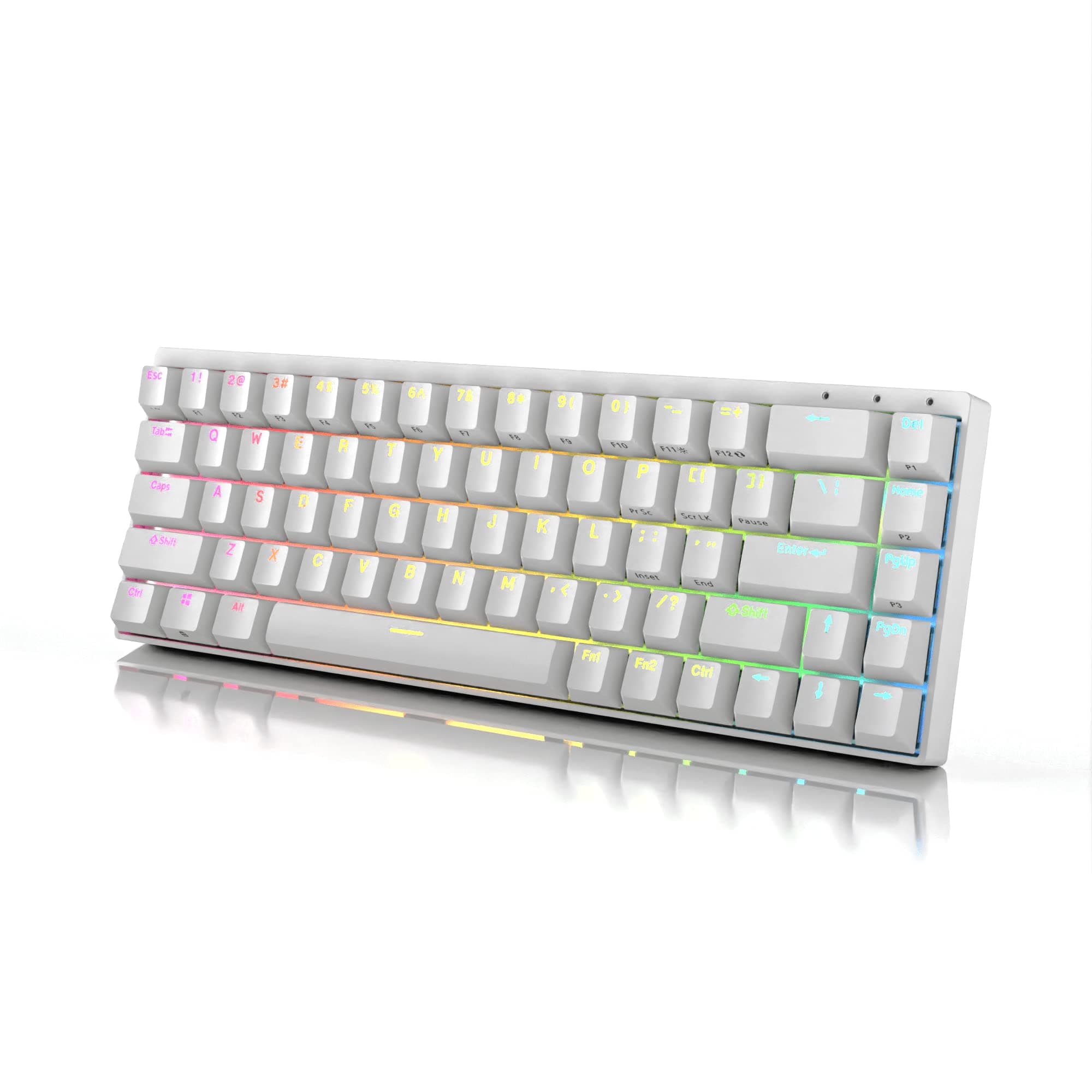 Durgod Hades 68 RGB Mechanical Gaming Keyboard | 65% Layout | USB C Wired | Doubleshot PBT Keycaps | Cherry Profile | NKRO Rollover | Windows & Mac...