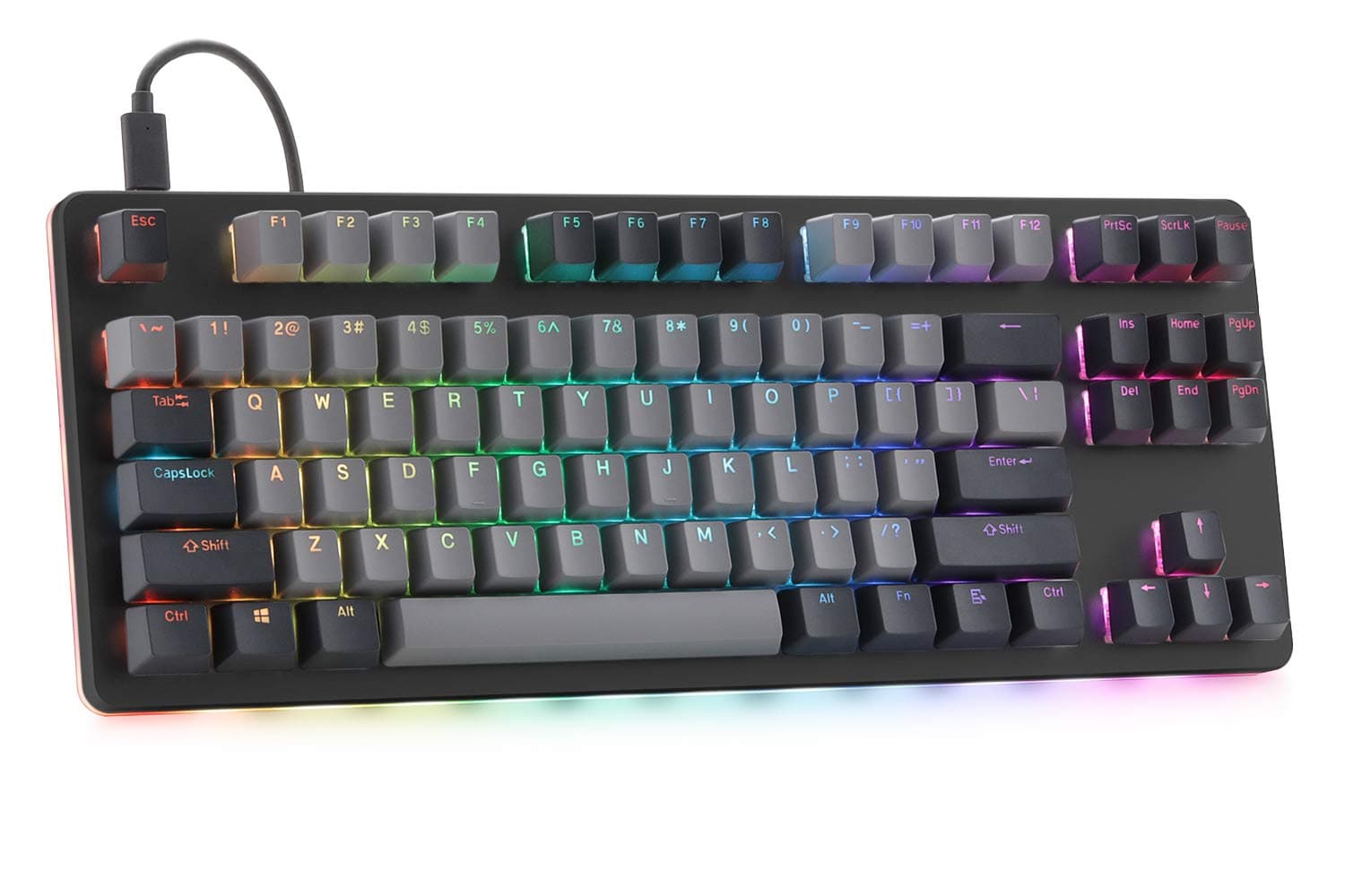 Drop CTRL Mechanical Keyboard — Tenkeyless TKL (87 Key) Gaming Keyboard, Hot-Swap Switches, Programmable Macros, RGB LED Backlighting, USB-C, Doubl...