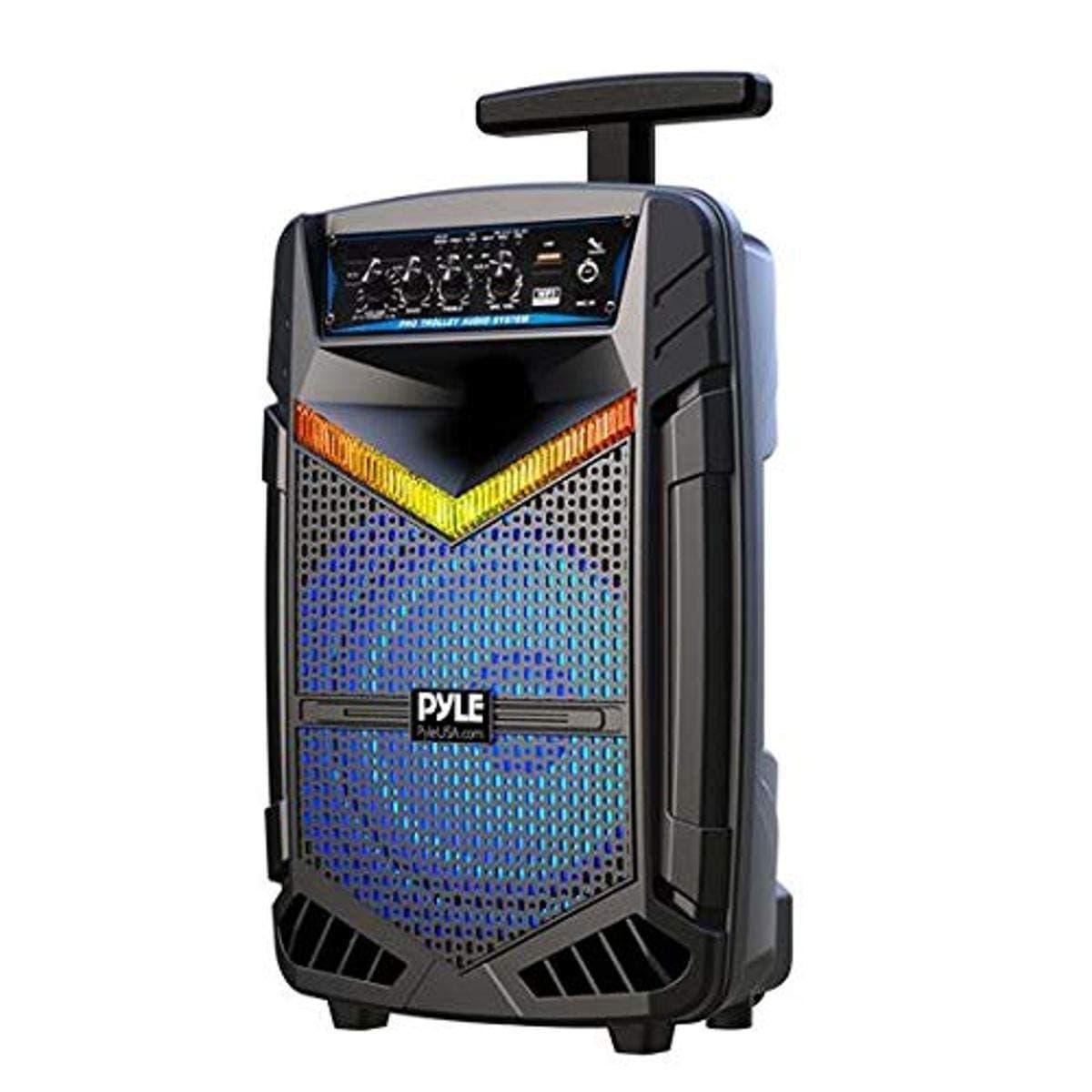 Portable Bluetooth PA Speaker System - 400W Rechargeable Outdoor Bluetooth Speaker Portable PA System w/ 8” Subwoofer 1” Tweeter, Recording Functio...