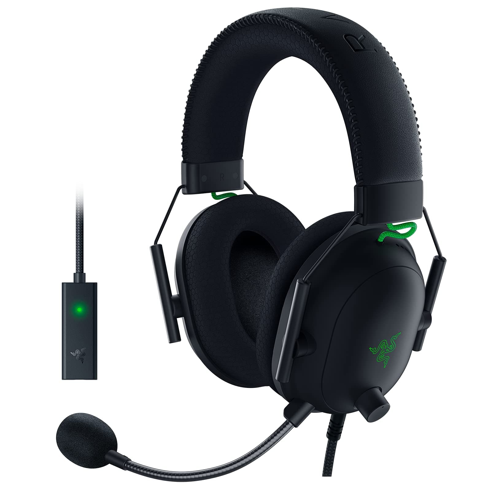 Razer BlackShark V2 Gaming Headset: THX 7.1 Spatial Surround Sound - 50mm Drivers - Detachable Mic - PC, PS4, PS5, Switch, Xbox One, Xbox Series X ...