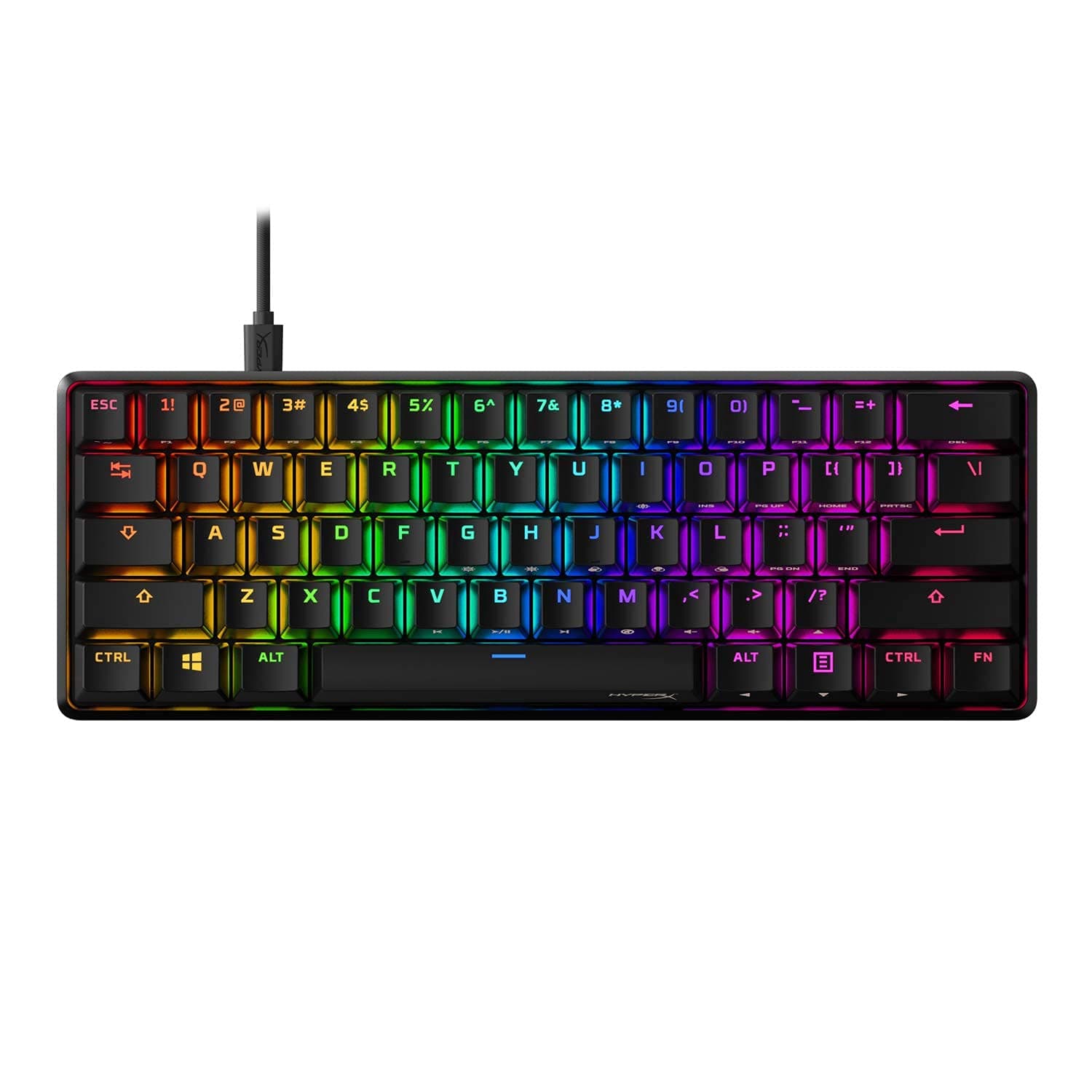 HyperX Alloy Origins 60 - Mechanical Gaming Keyboard, Ultra Compact 60% Form Factor, Double Shot PBT Keycaps, RGB LED Backlit, NGENUITY Software Co...