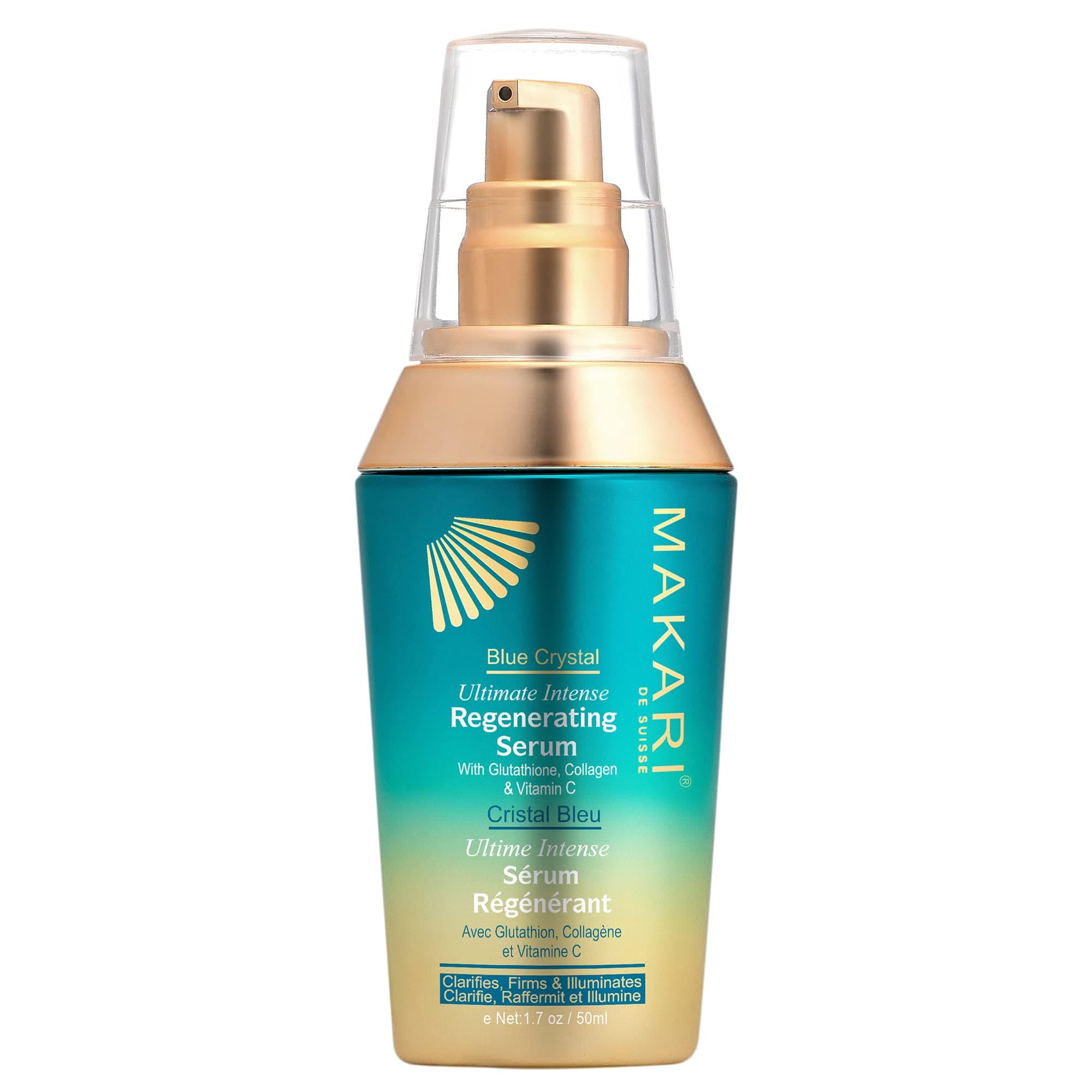 Makari Ultimate Intense Blue Crystal Regenerating Serum 50 ml | Anti-Aging Serum for Face and Body | Hydrating Skin Brightening Serum | Skin Care P...