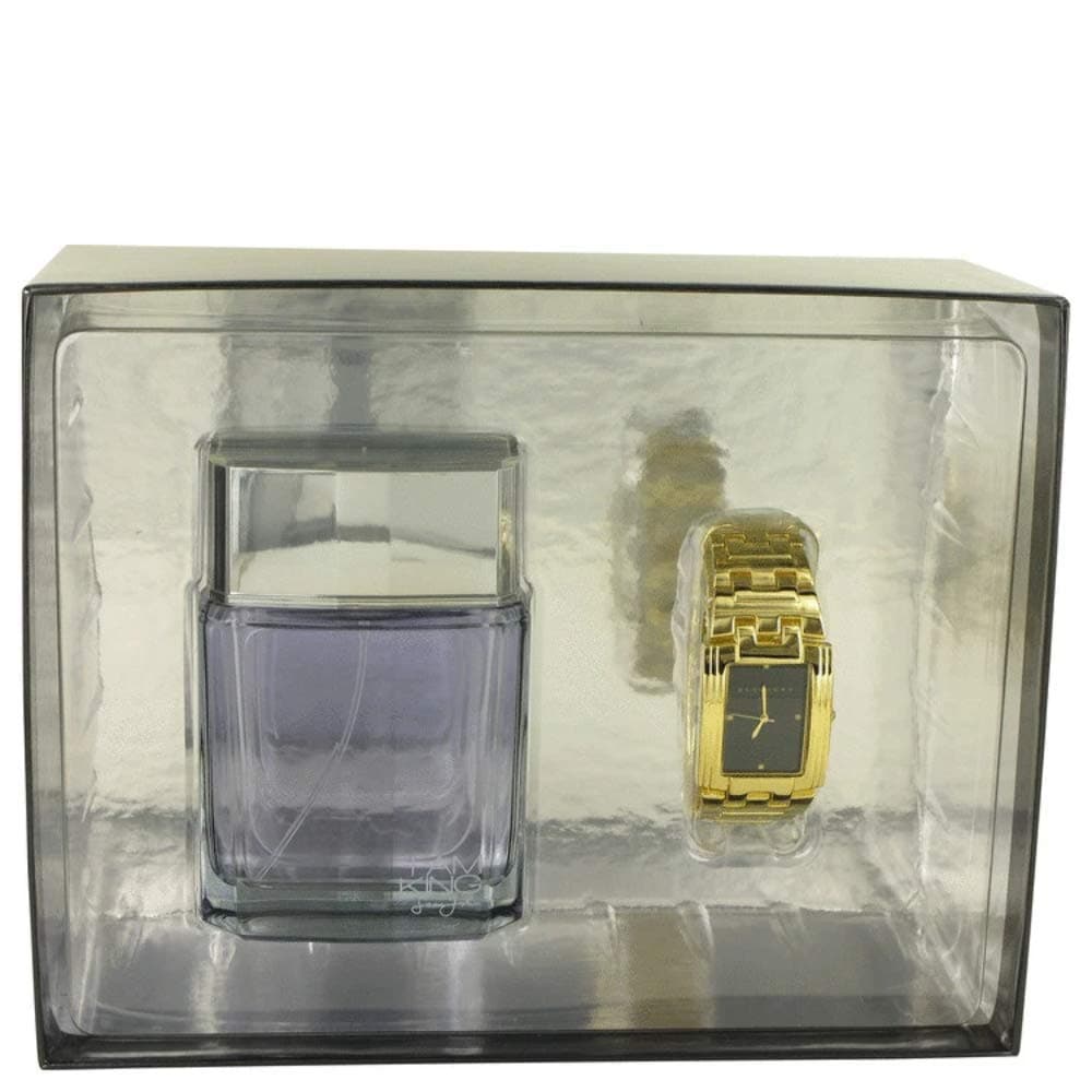 Sean John I Am King 3.4oz Eau De Toilette and Gold Watch Gift Set Perfume Cologne Men