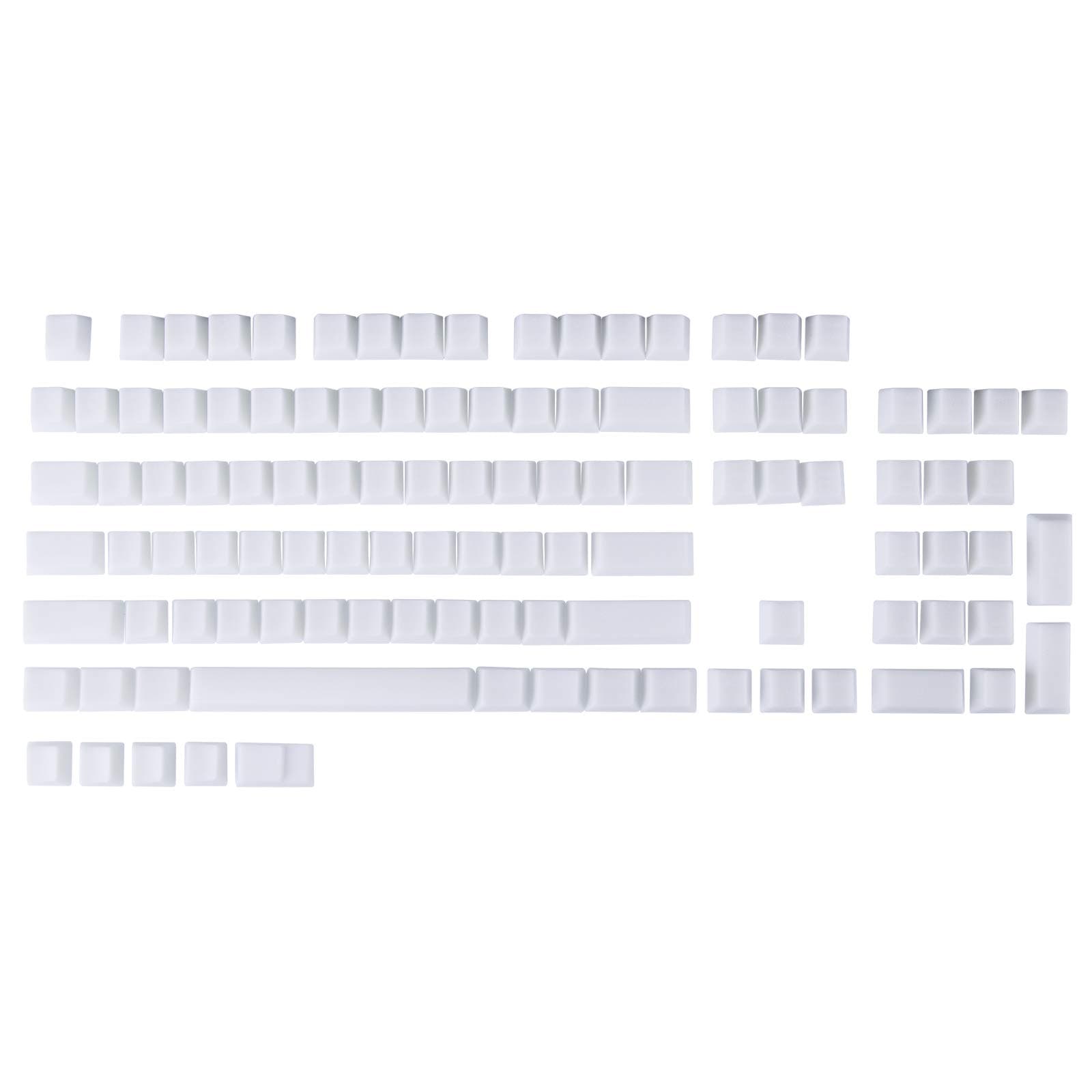 HMANE 109 Keys POM Jelly Keycaps Set, Rainbow Blank Doubleshot Translucent OEM Profile Mechanical Gaming Keyboard Keycaps for 60ï¼…/87 TKL/104/108 ...