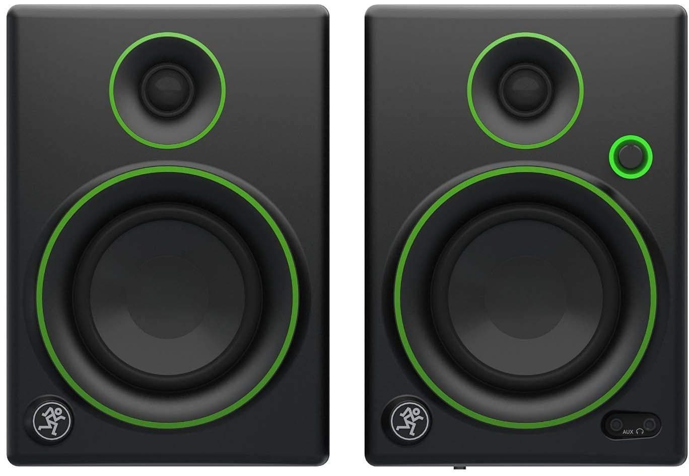 Mackie Studio Monitor, Black w/Green Trim, 4-inch (CR4 (Pair))