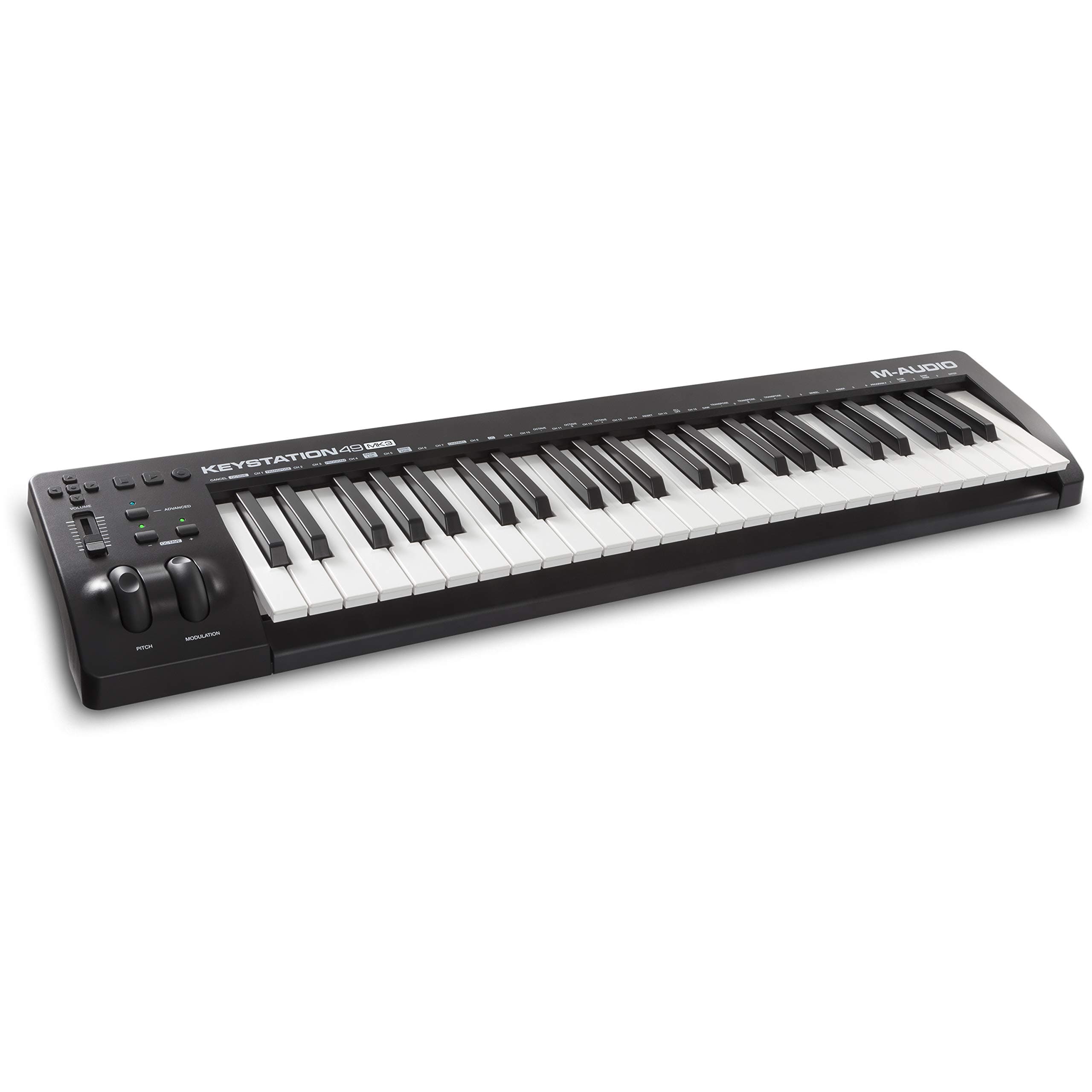 M-Audio Keystation 49 MK3 - Semi Weighted 49 Key USB MIDI Keyboard Controller with Assignable Controls, Pitch and Mod Wheels, and Software Included