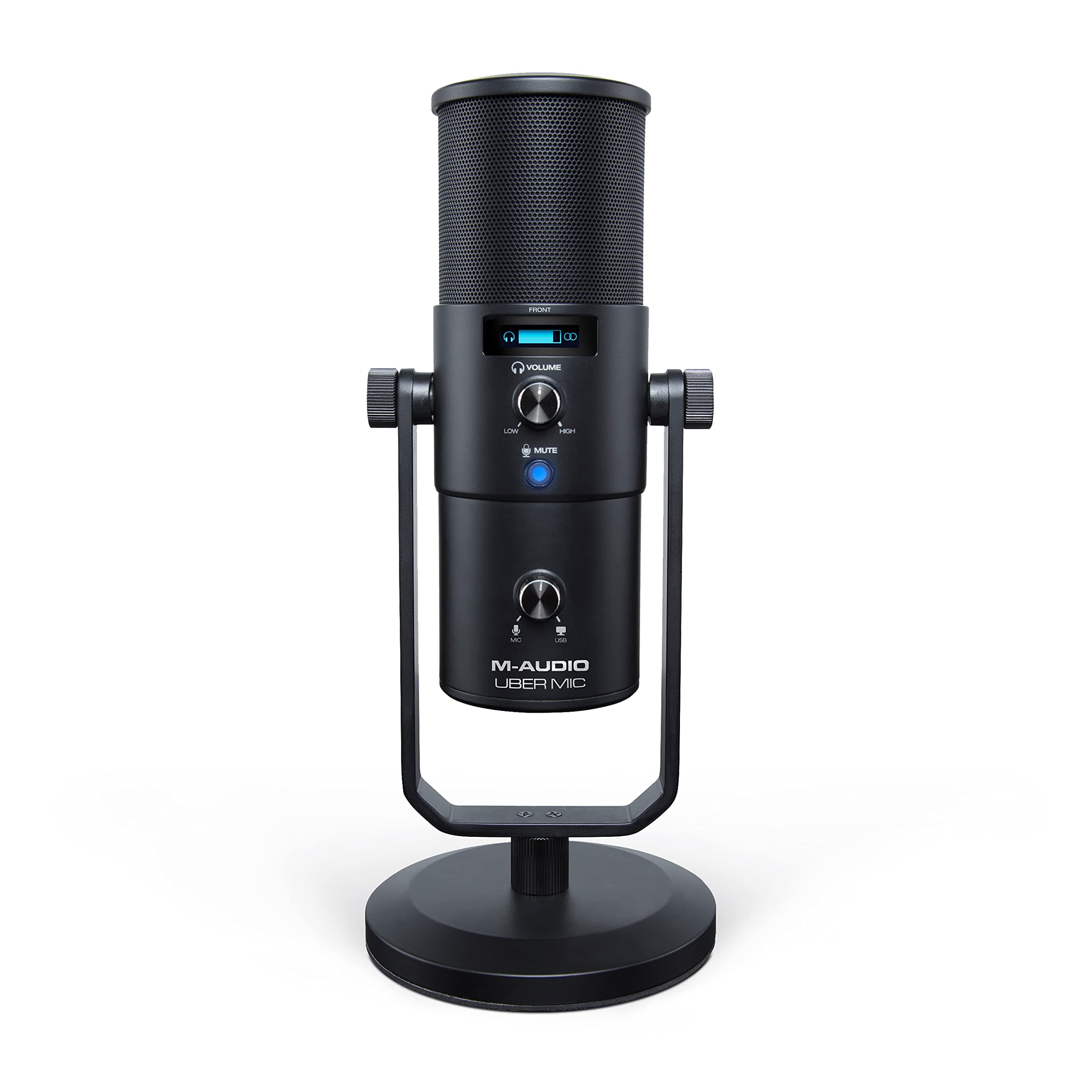 M-Audio Uber Mic | Professional USB Microphone With Switchable Polar Patterns and Integrated Headphone Output
