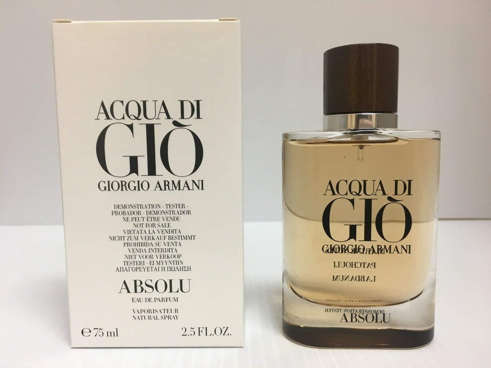 Giorgio Armani Acqua Di Gio Absolu For Men Eau De Parfum Spray, 2.5 Ounce (Tester)
