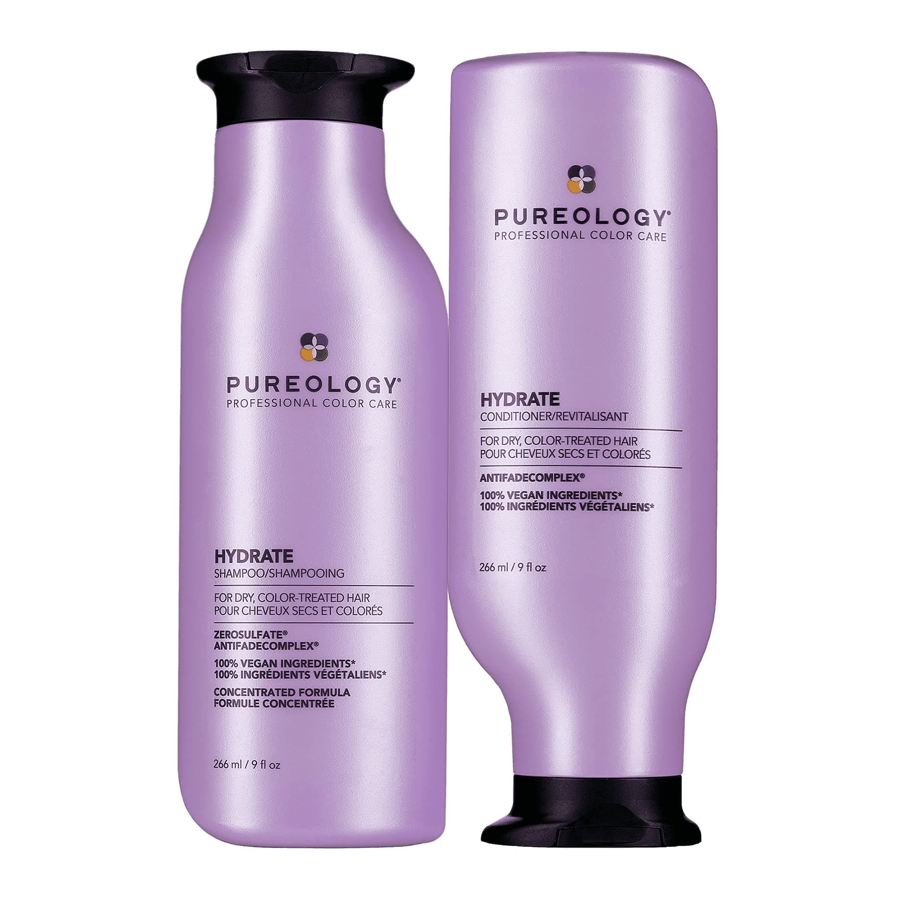 Pureology Hydrate Moisturizing Shampoo | For Medium to Thick Dry, Color Treated Hair |Sulfate-Free | Vegan