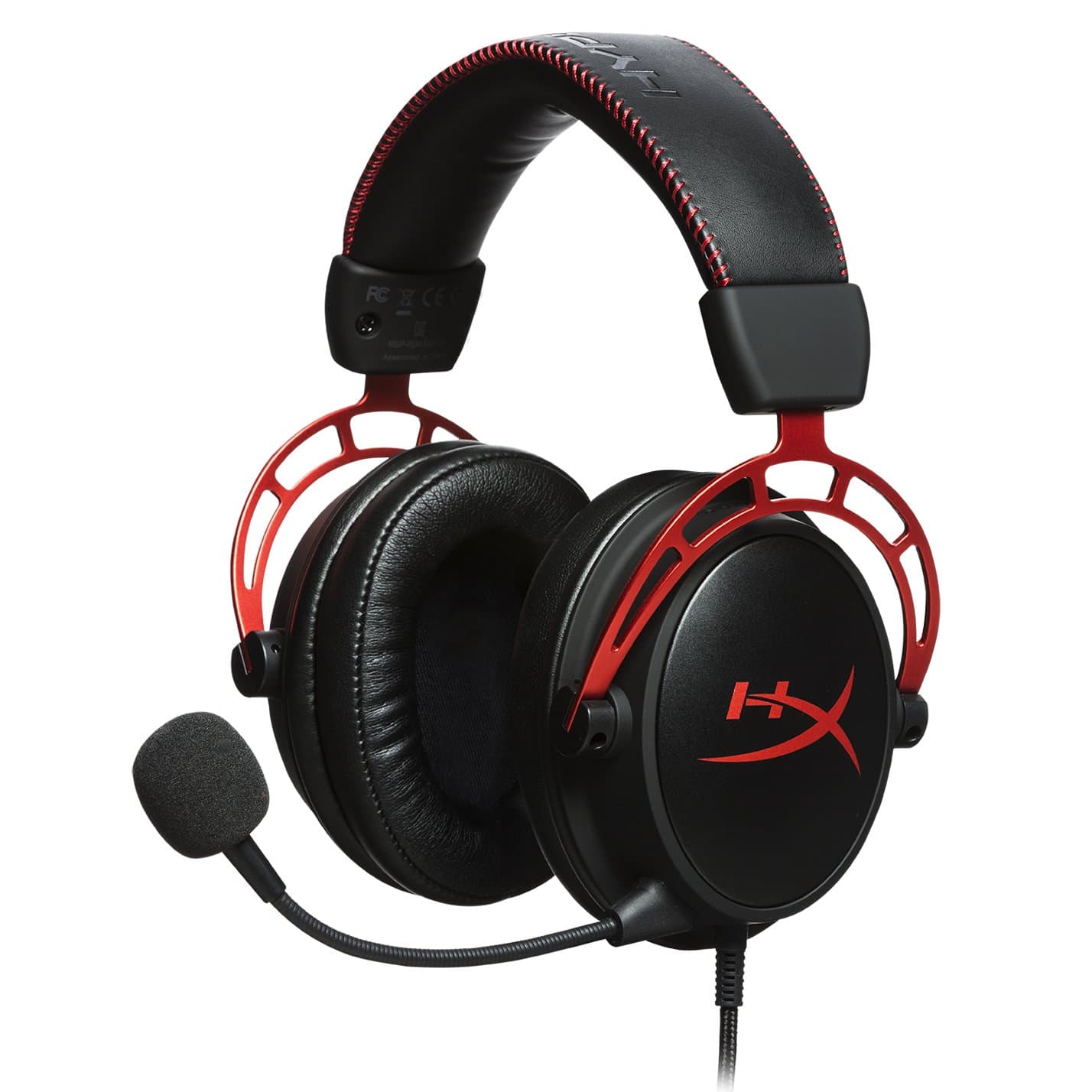 HyperX Cloud Alpha - Gaming Headset, Dual Chamber Drivers, Legendary Comfort, Aluminum Frame, Detachable Microphone, Works on PC, PS4, PS5, Xbox On...