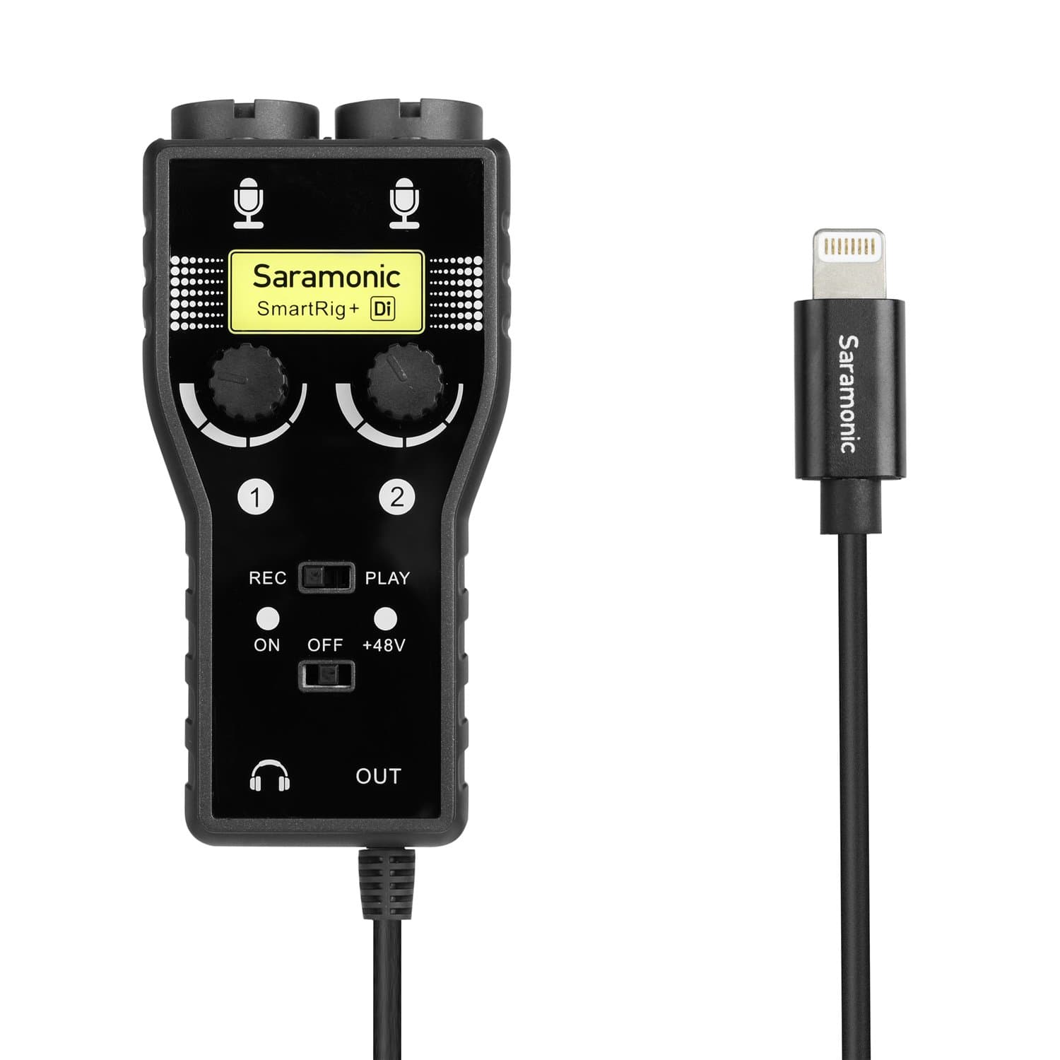 Saramonic SmartRig+ DI 2-Channel XLR & 6.3mm Guitar Audio Interface Microphone with iOS Connector Compatible with iPhone 13 12 11 X, iPad, iPod, iO...