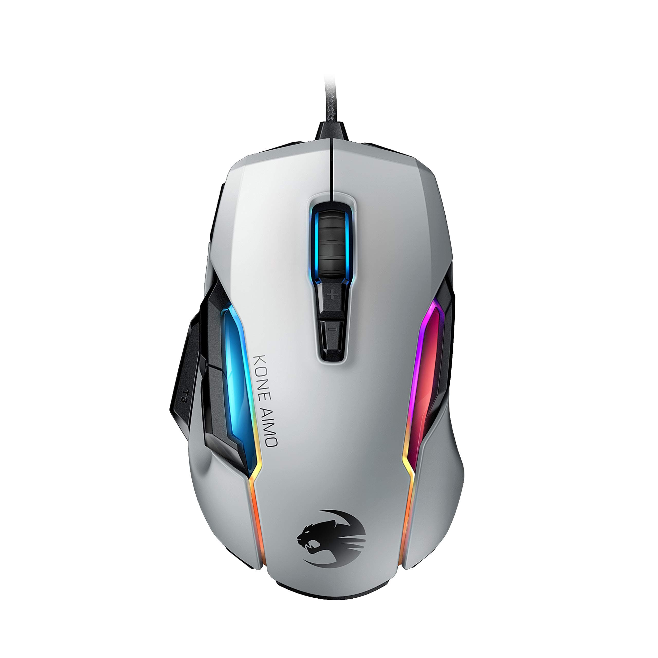 ROCCAT Kone AIMO Remastered PC Gaming Mouse, Optical, RGB Backlit Lighting, 23 Programmable Keys, Onboard Memory, Palm Grip, Owl Eye Sensor, Ergono...