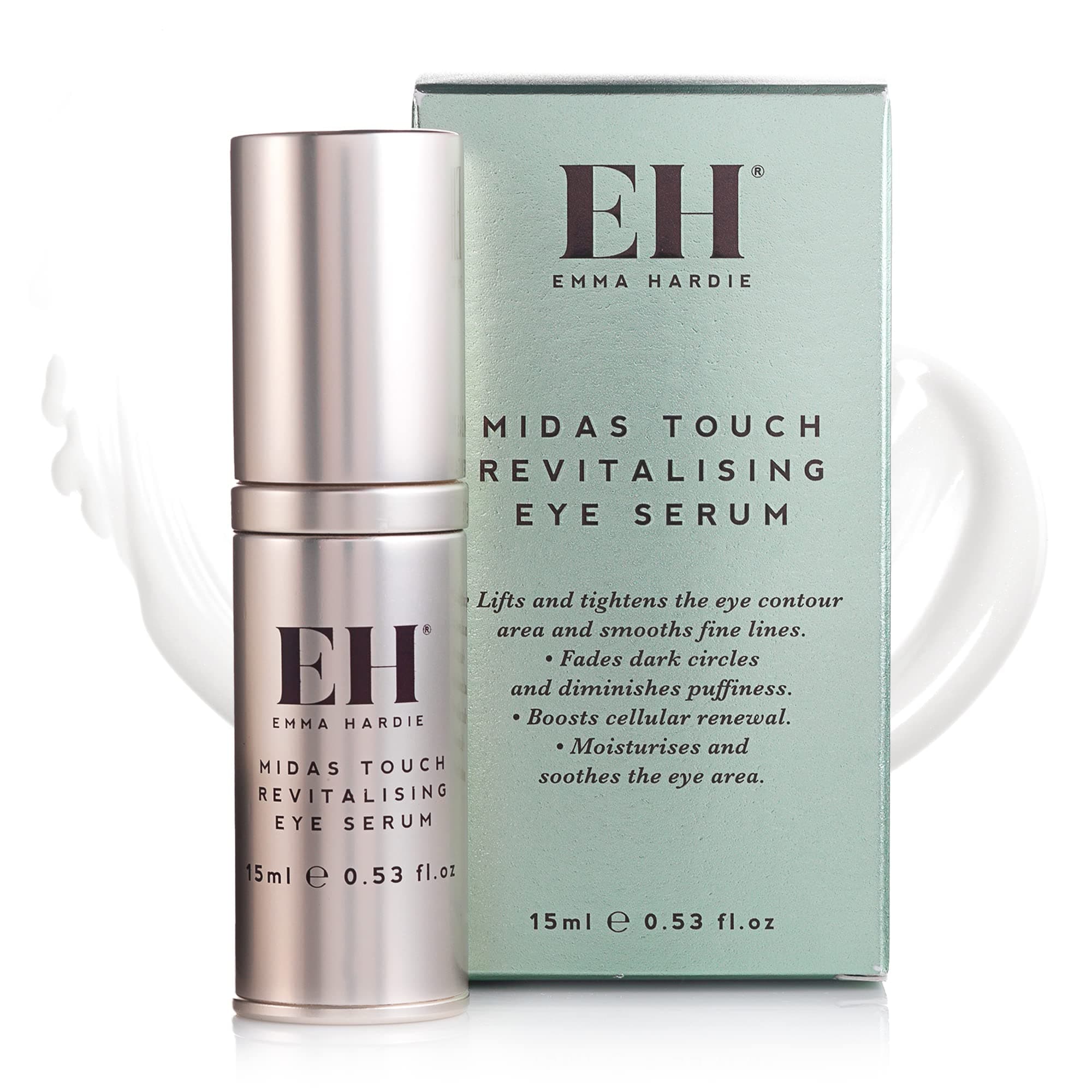 Emma Hardie | Midas Touch Revitalizing Eye Serum | With Hyaluronic Acid and Aloe Vera | Eye Serum | 15ml
