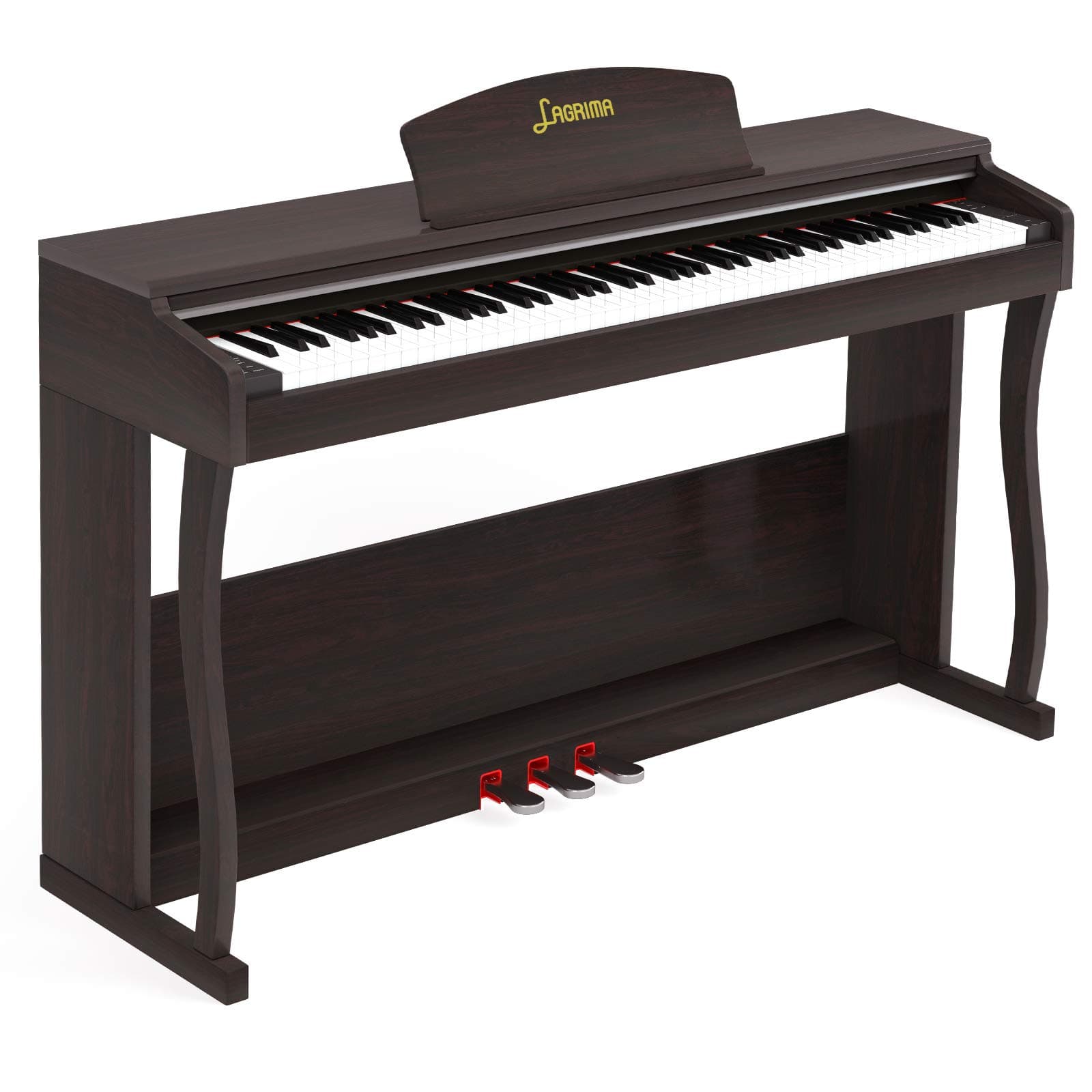 LAGRIMA LAG-650 88 Key Weighted Hammer Action Digital Piano w/Bluetooth & MP3 Function, Remote Control, Headphone/Audio Output Feature, Suit for Ki...