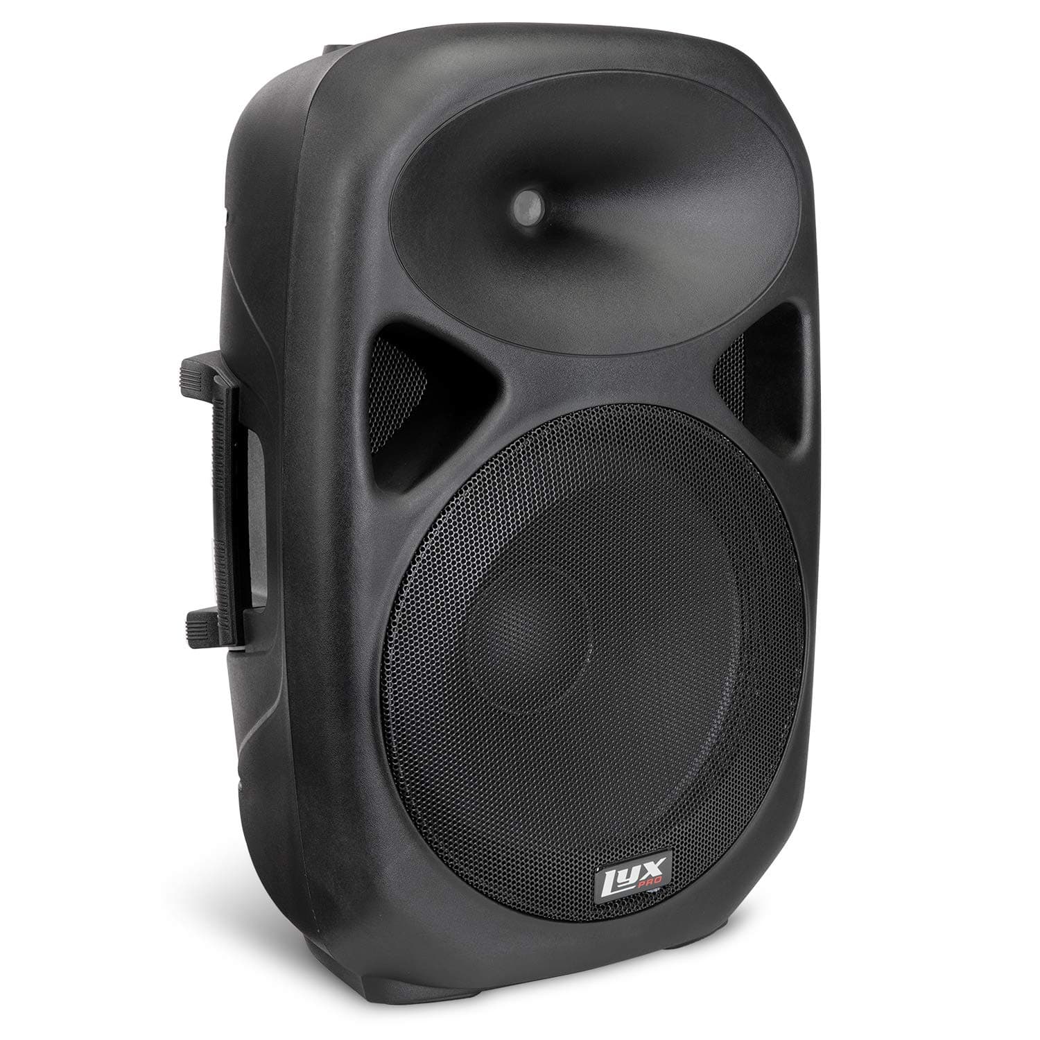 LyxPro 15 Inch PA Active Speaker System Compact and Portable with Equalizer, Bluetooth, MP3, USB, SD Card Slot, XLR, 1/4”, 3.5mm Input, Carry Handl...