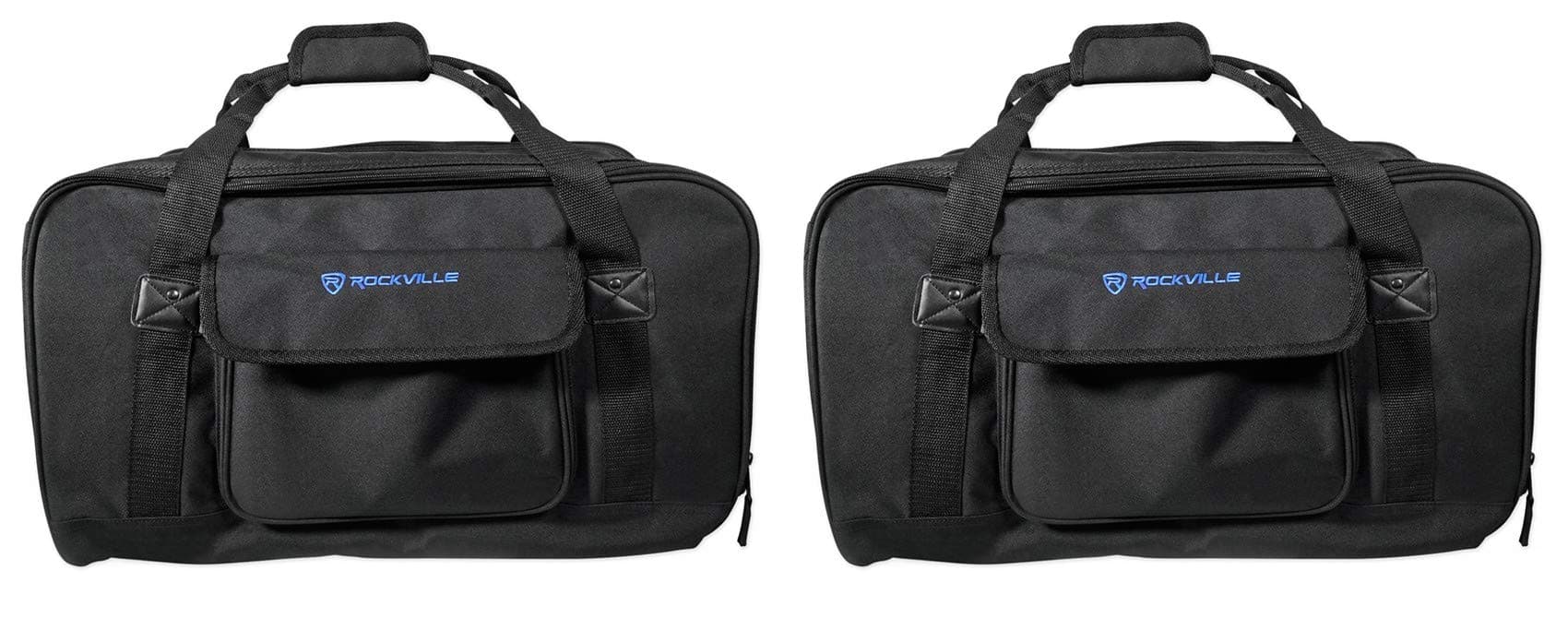 (2) Rockville TB10 10" DJ PA Speaker Bags Lightweight Rugged Carry Cases