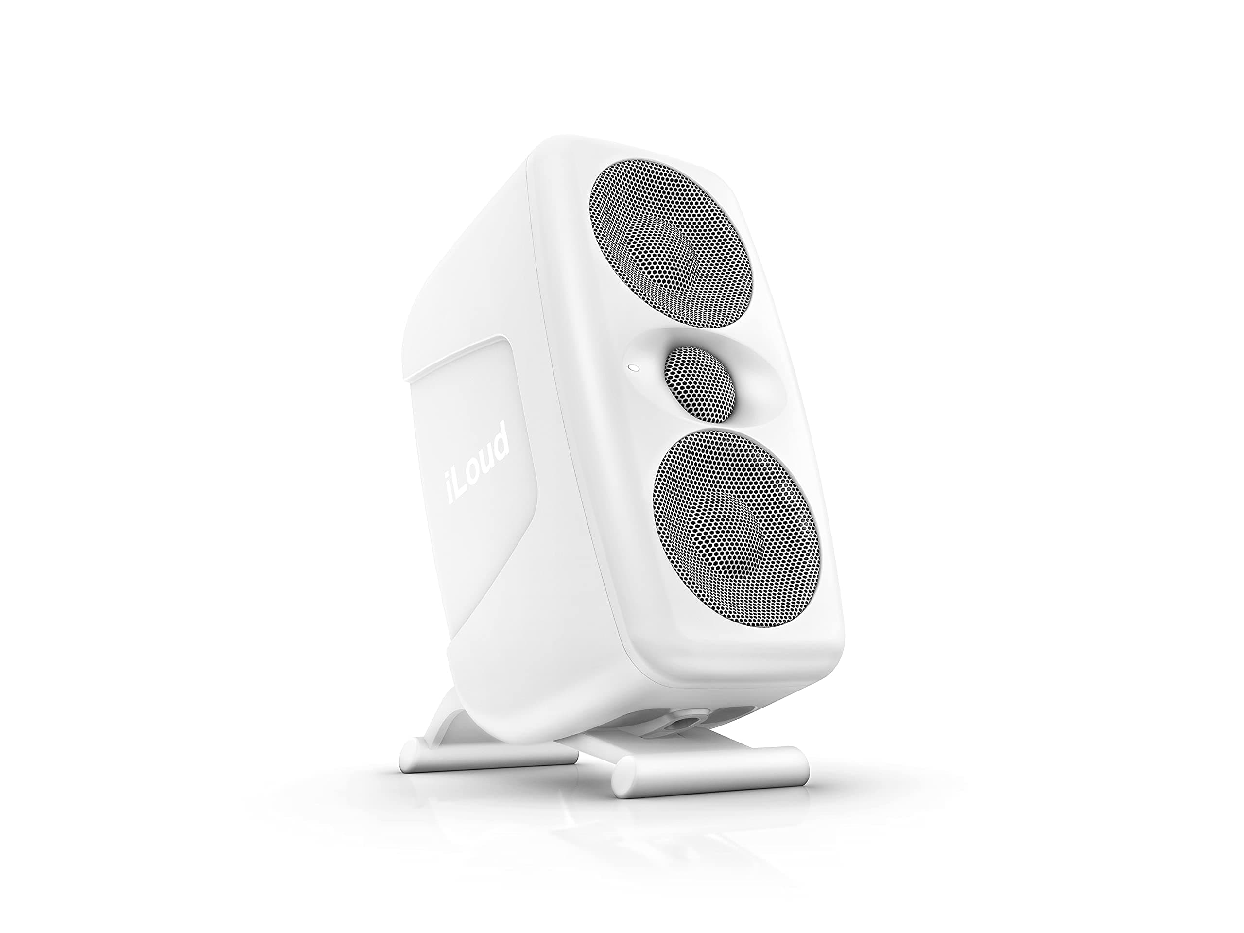 IK Multimedia iLoud MTM White 100W Studio Monitor, Portable & high-Performance Speaker with 3" woofers & 3/4" Tweeter, Perfect for Recordin...