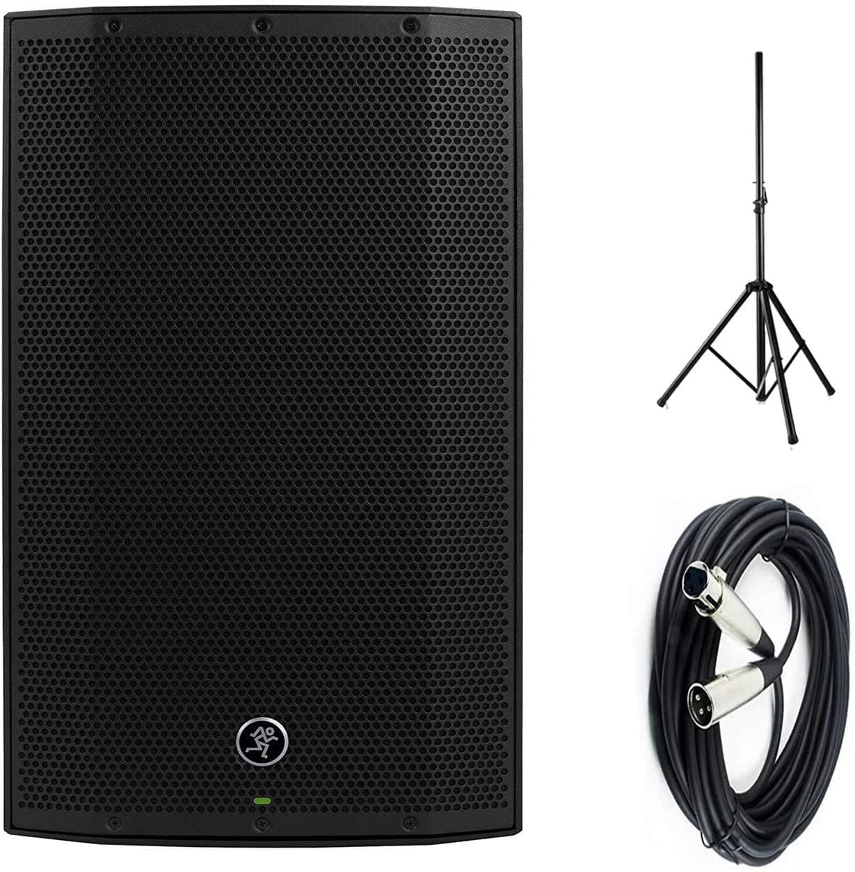 Mackie Thump15A - 1300W 15" Powered Loudspeaker (Single) with Steel Speaker Stand and XLR- XLR Cable