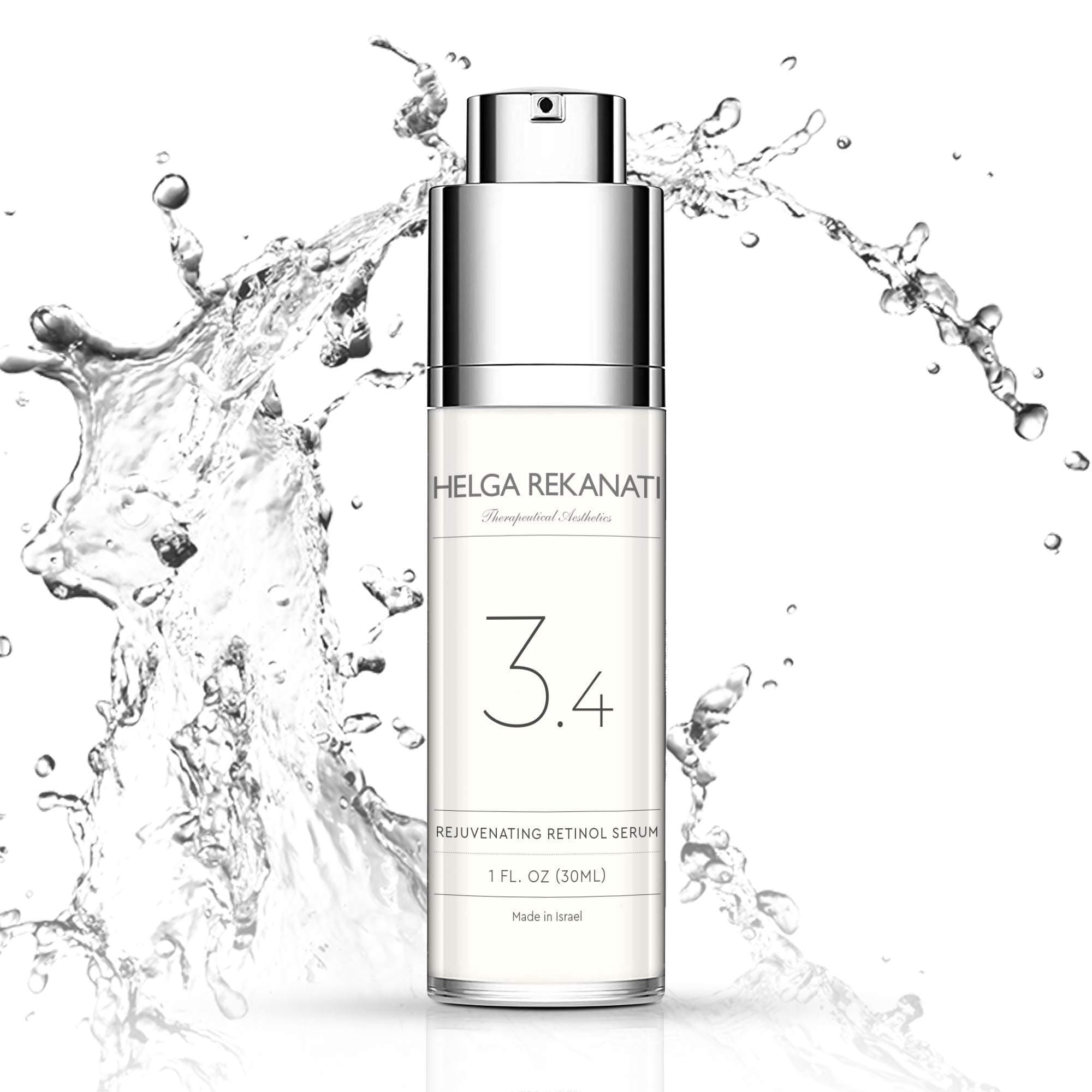 Helga Rekanati 3.4 Rejuvenating Retinol Serum: Protects Skin, Rejuvenates Cells, Repairs Fine Lines Wrinkles, Prevents Dryness, All Skin Types 1 Ounce