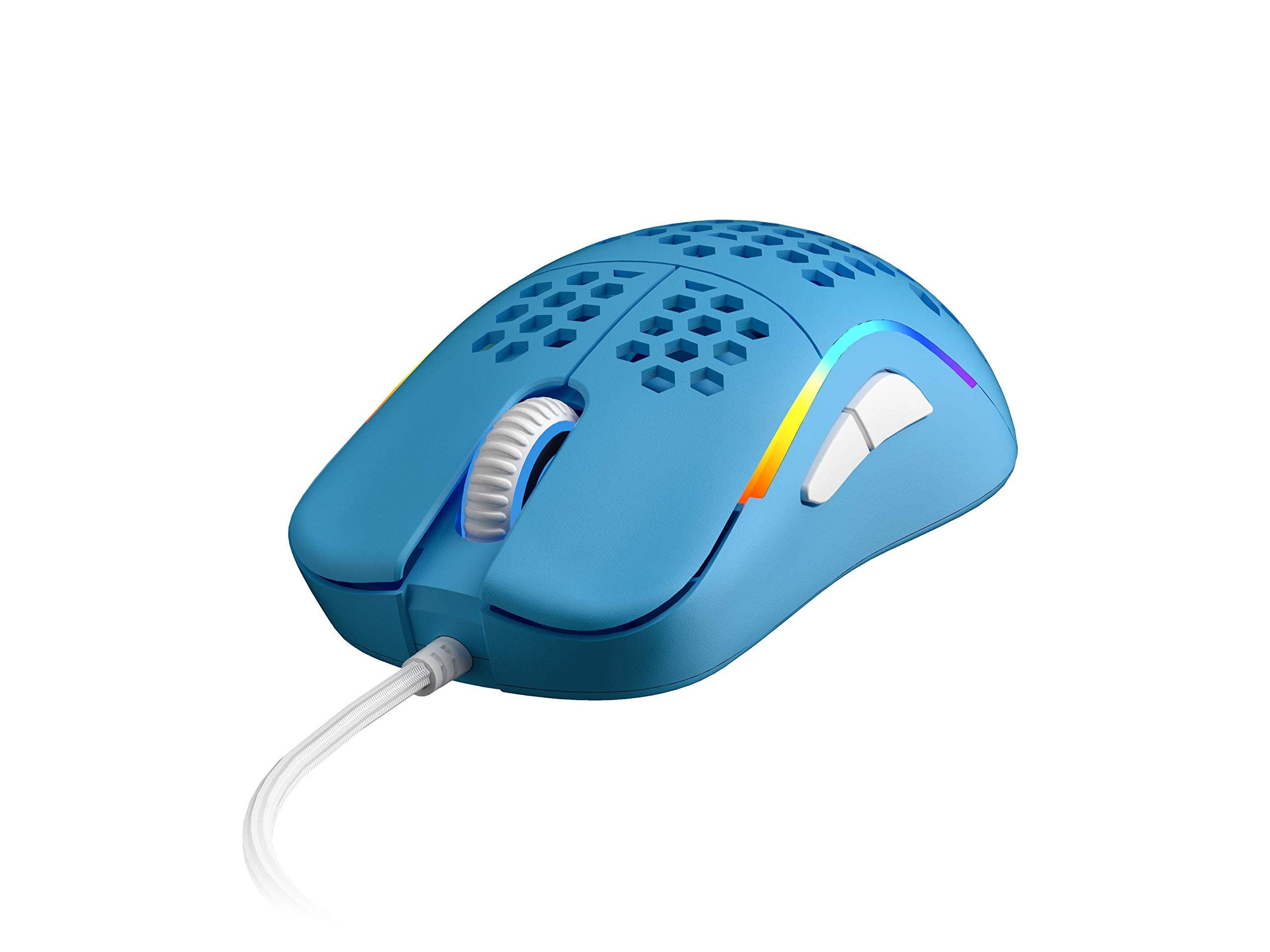 HK Gaming NAOS M Ultra Lightweight Honeycomb Shell Ambidextrous Wired RGB Gaming Mouse 12 000 cpi - 7 Buttons - 59 g ( Naos-M , Malibu Limited Edit...