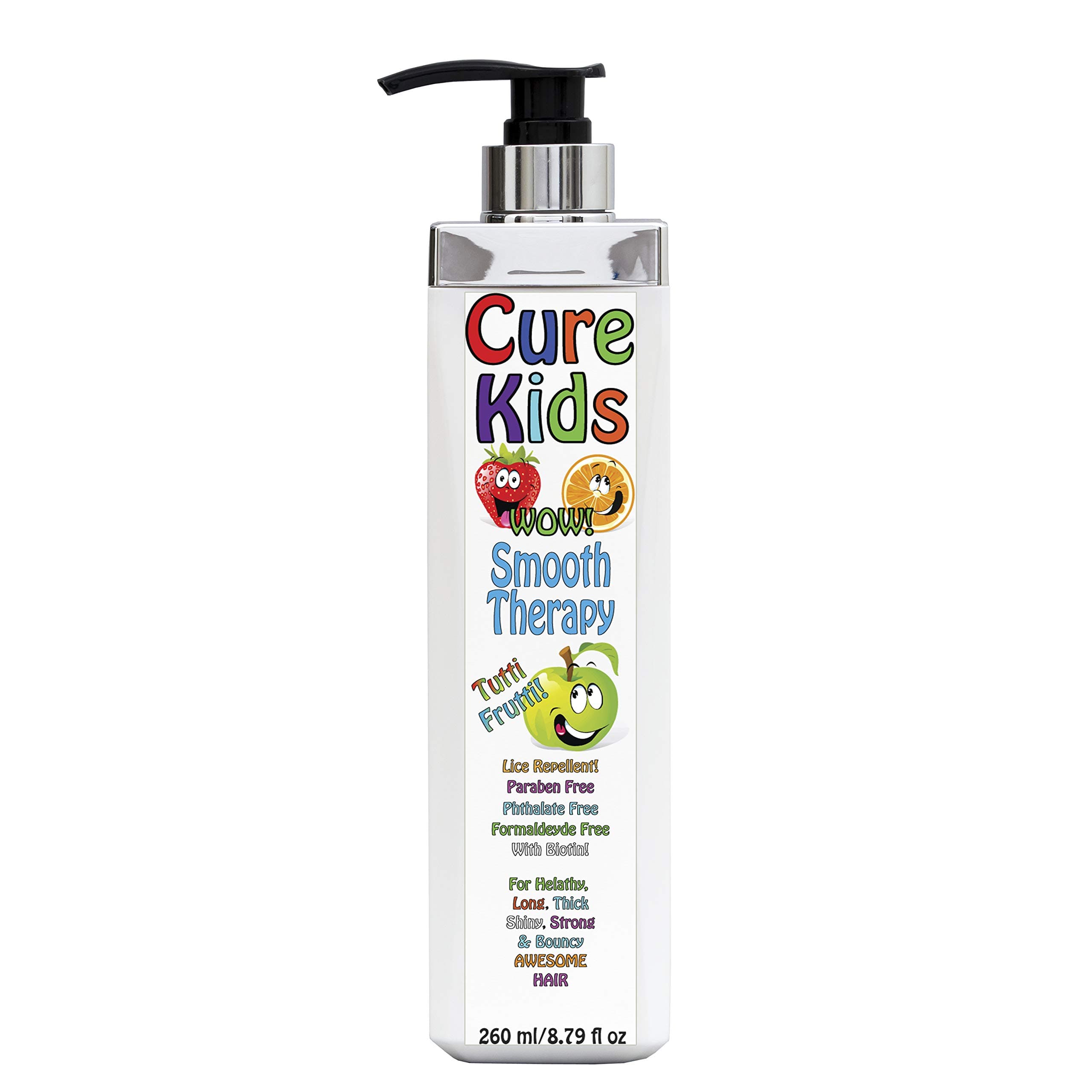 Cure Kids Wow! Smooth Therapy Silky Shiny Hair Treatment for your kids. Safe, Swimmers Safe for all little ones children child baby babies hair (8 ...