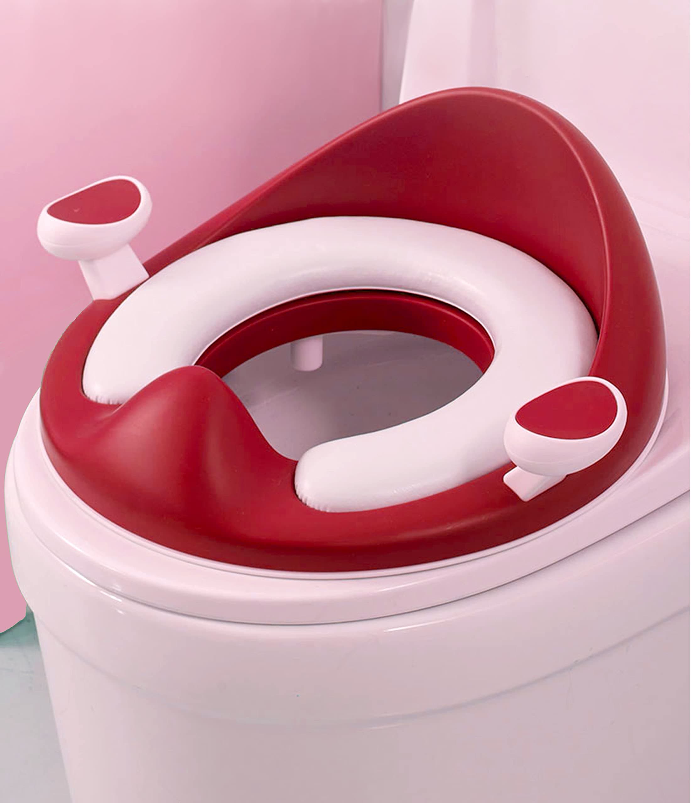 Rosenfeld Products Potty Training Seat – Toddler Toilet Seat for Boys and Girls – Kids Toilet Seat with Handles and Cushion Headrest – Ideal for Ov...