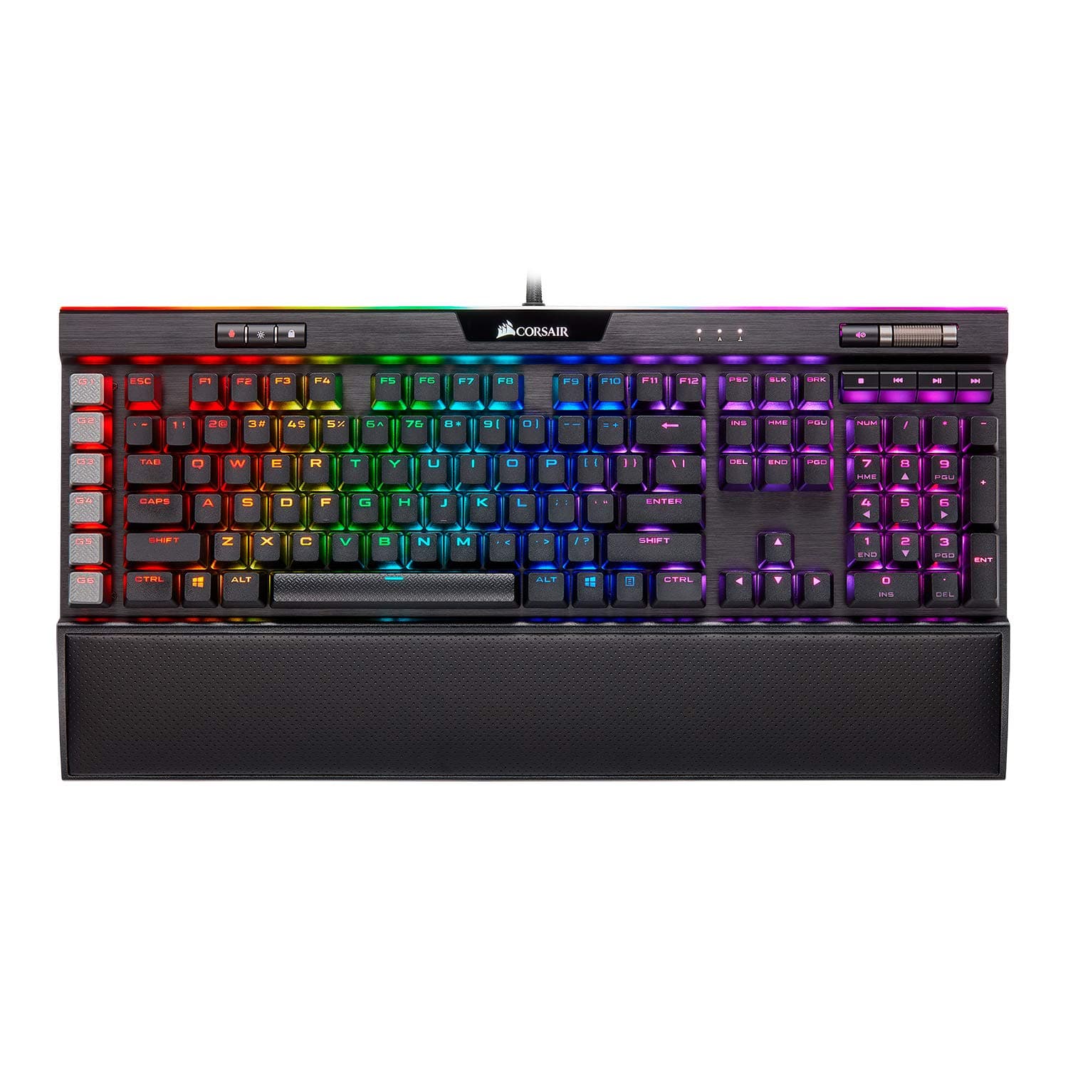 Corsair K95 RGB Platinum XT Mechanical Gaming Keyboard, Backlit RGB LED, Cherry MX RGB Brown, Black
