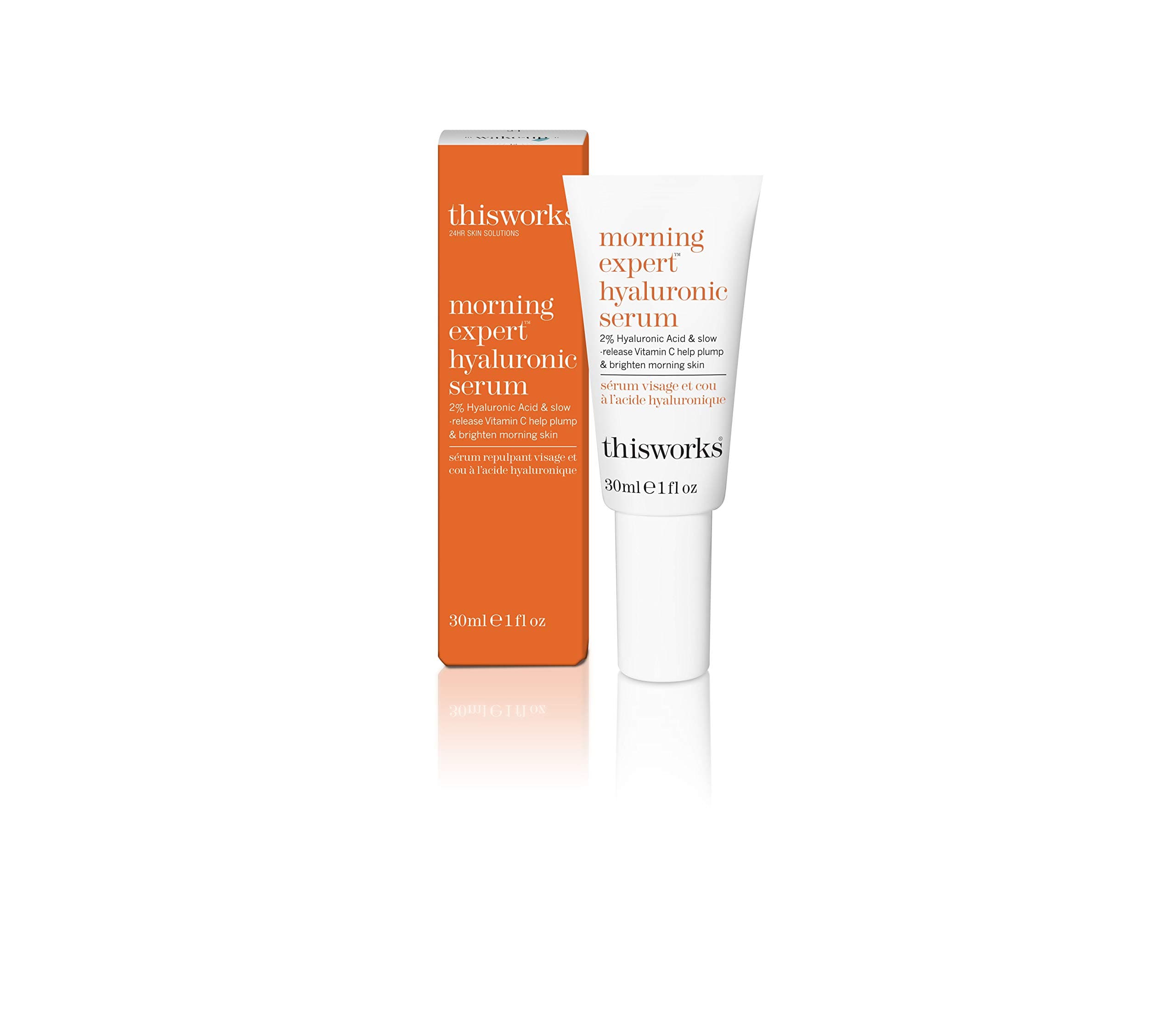 thisworks morning expert hyaluronic serum: Slow-Release Vitamin C to Plump & Brighten Morning Skin, 30ml | 1 fl oz