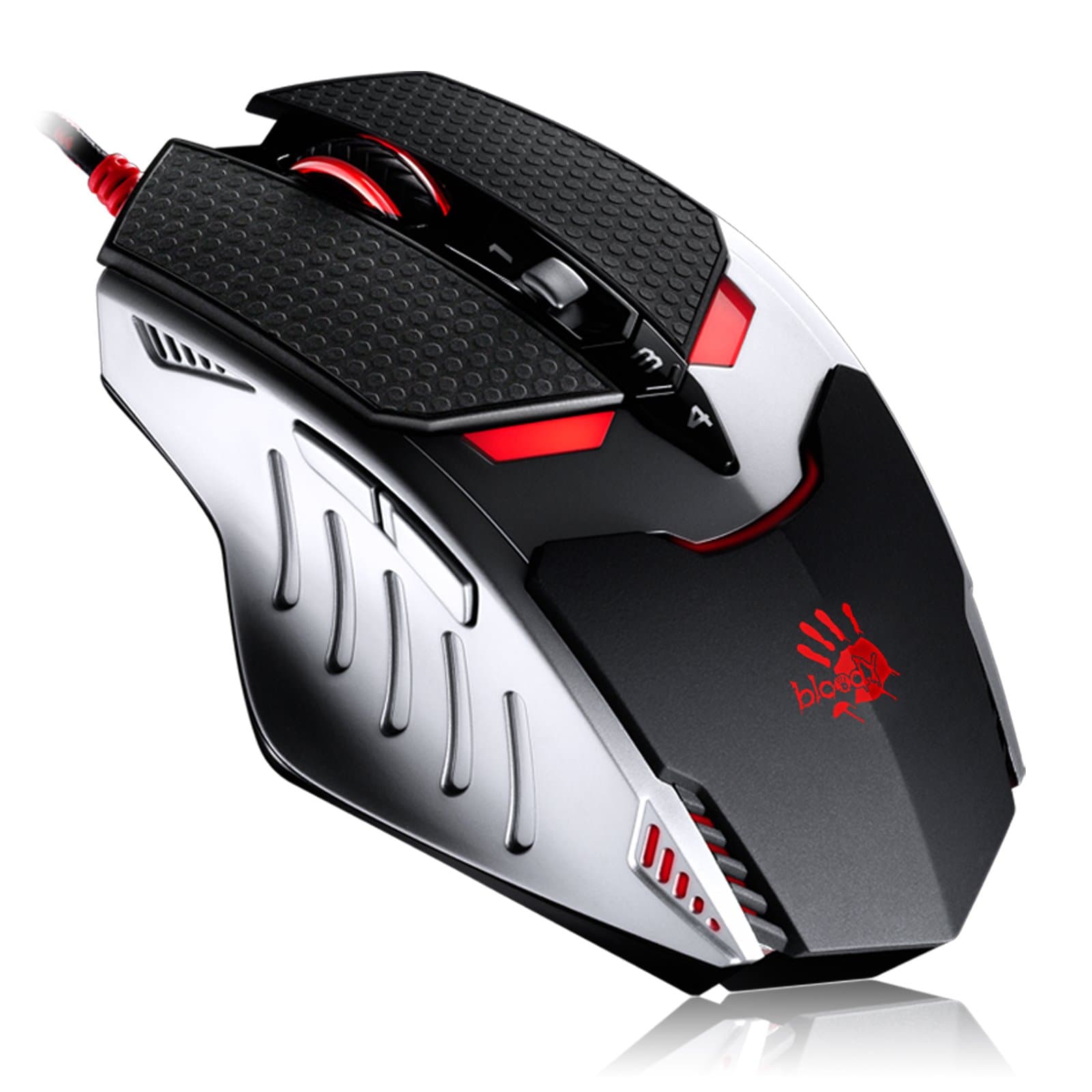 TL80 Termin8r Ultra-Core Laser Gaming Mouse | Light Strike (LK) Optical Switch & Scroll - Shift Lever and 8 Programmable Buttons with Advanced Macr...